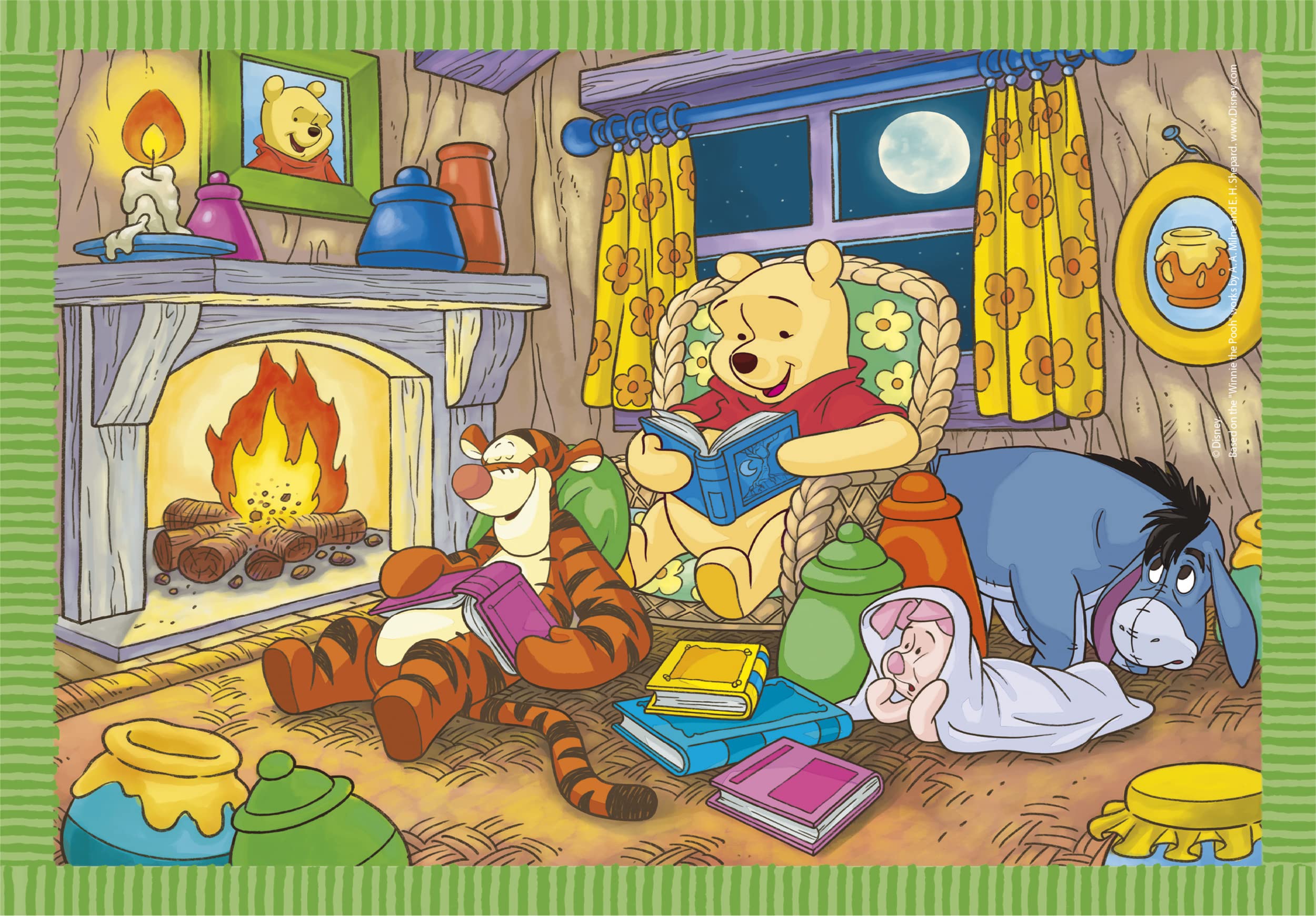 Clementoni Disney Winnie The Pooh 4-in-1 Jigsaw Puzzle Set - 12 to 24 Pieces for Toddlers 13