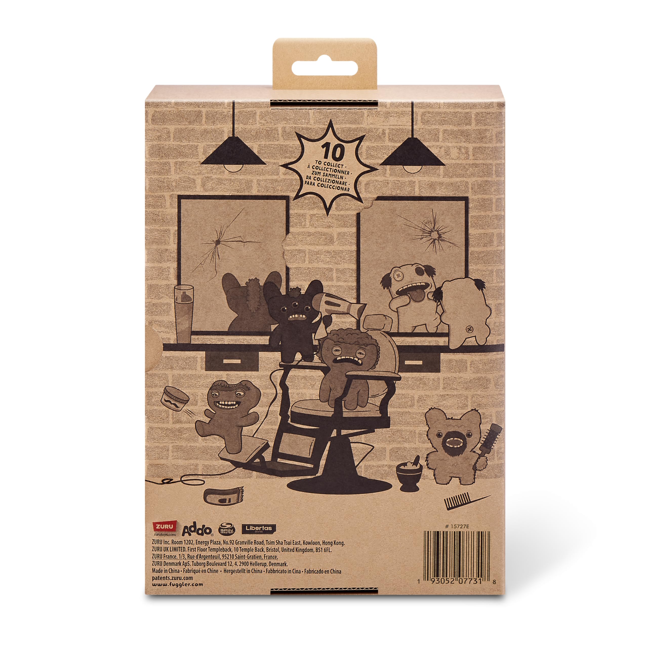 Fuggler Hairy Fuggs 2-Pack - 9-inch Funny Ugly Monster Plush Toys for Kids 4+ 9