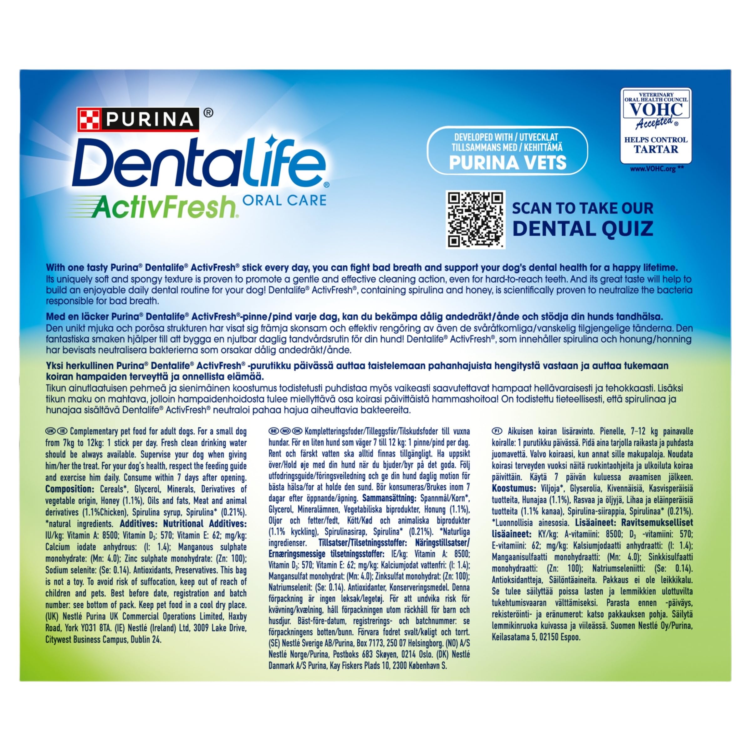 Dentalife ActivFresh Chicken Dental Sticks for Small Dogs - 30 Sticks (Pack of 2) 9