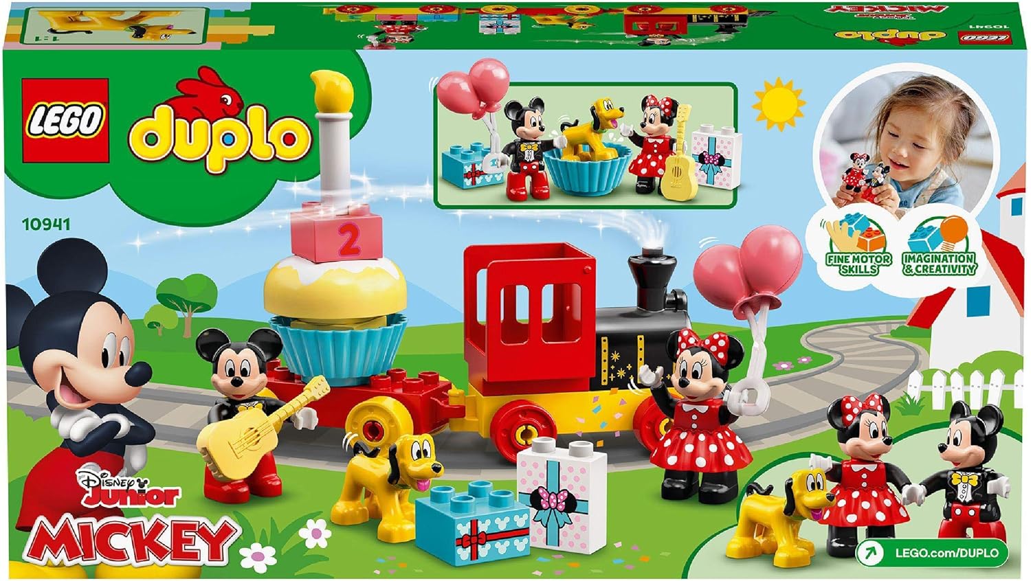 LEGO DUPLO Disney Mickey & Minnie Birthday Train Toy - Building Set for Toddlers 2+ 7