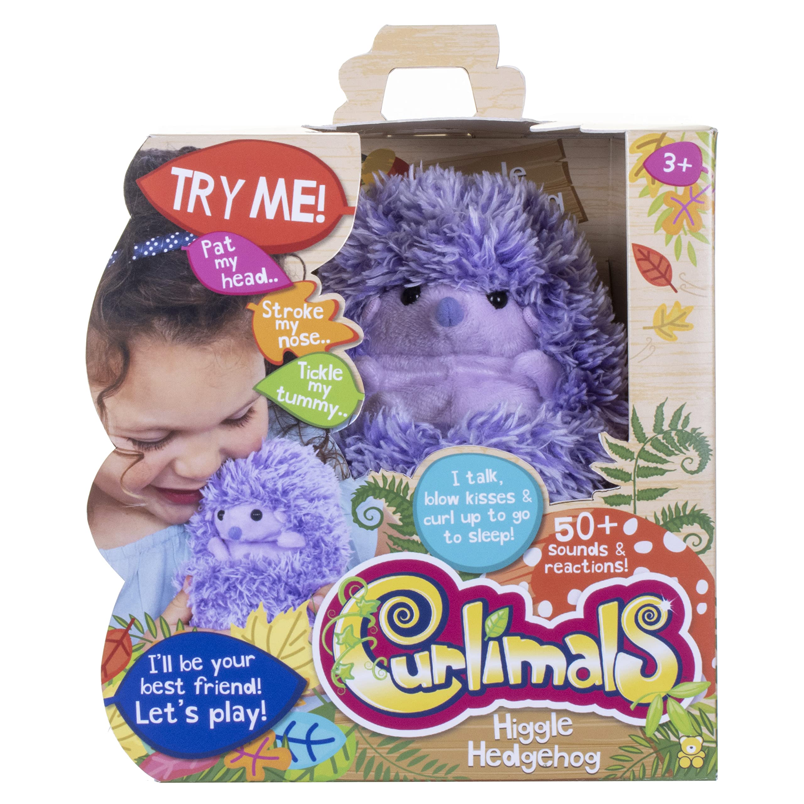 Curlimals Higgle The Hedgehog - Interactive Plush Toy with 50+ Sounds & Reactions, 3+ Years 8