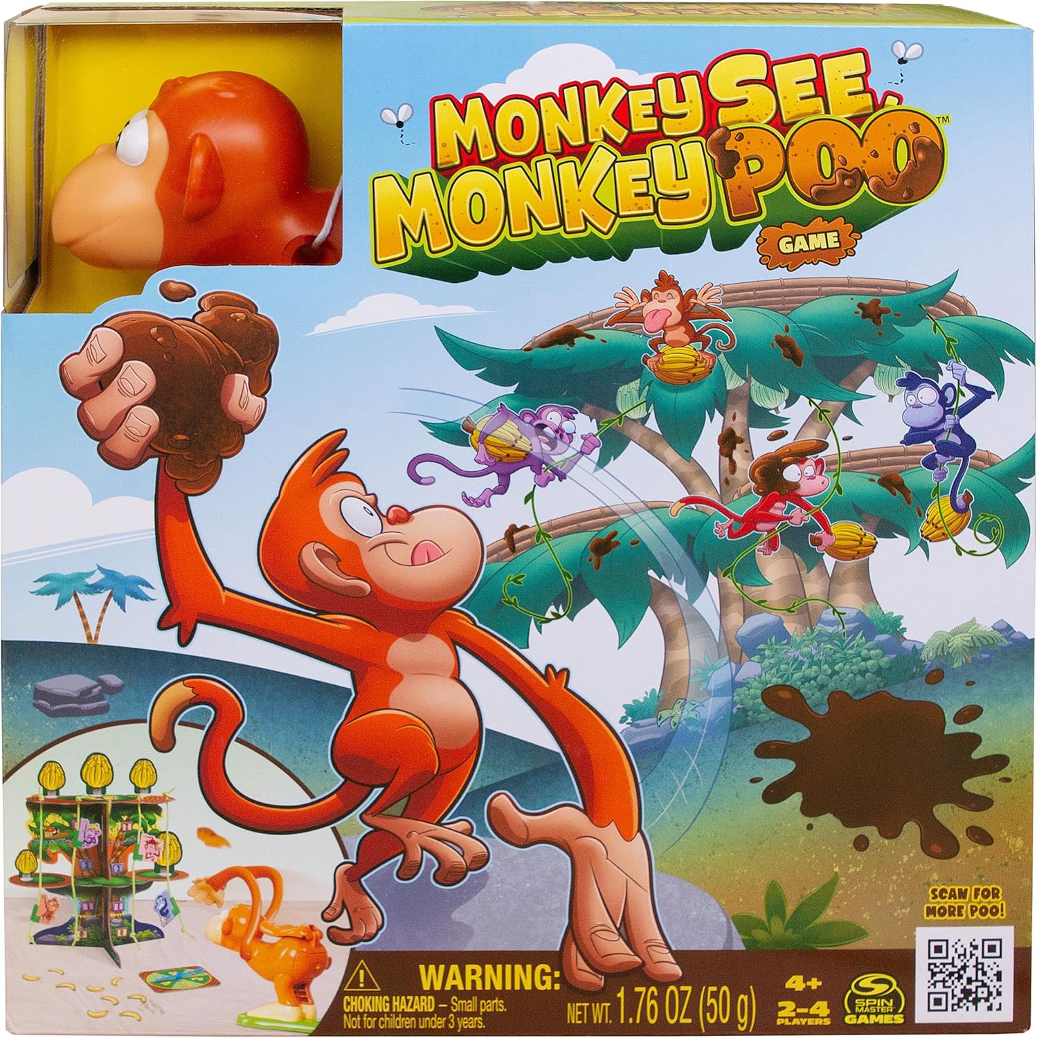Spin Master Games Monkey See Monkey Poo Board Game