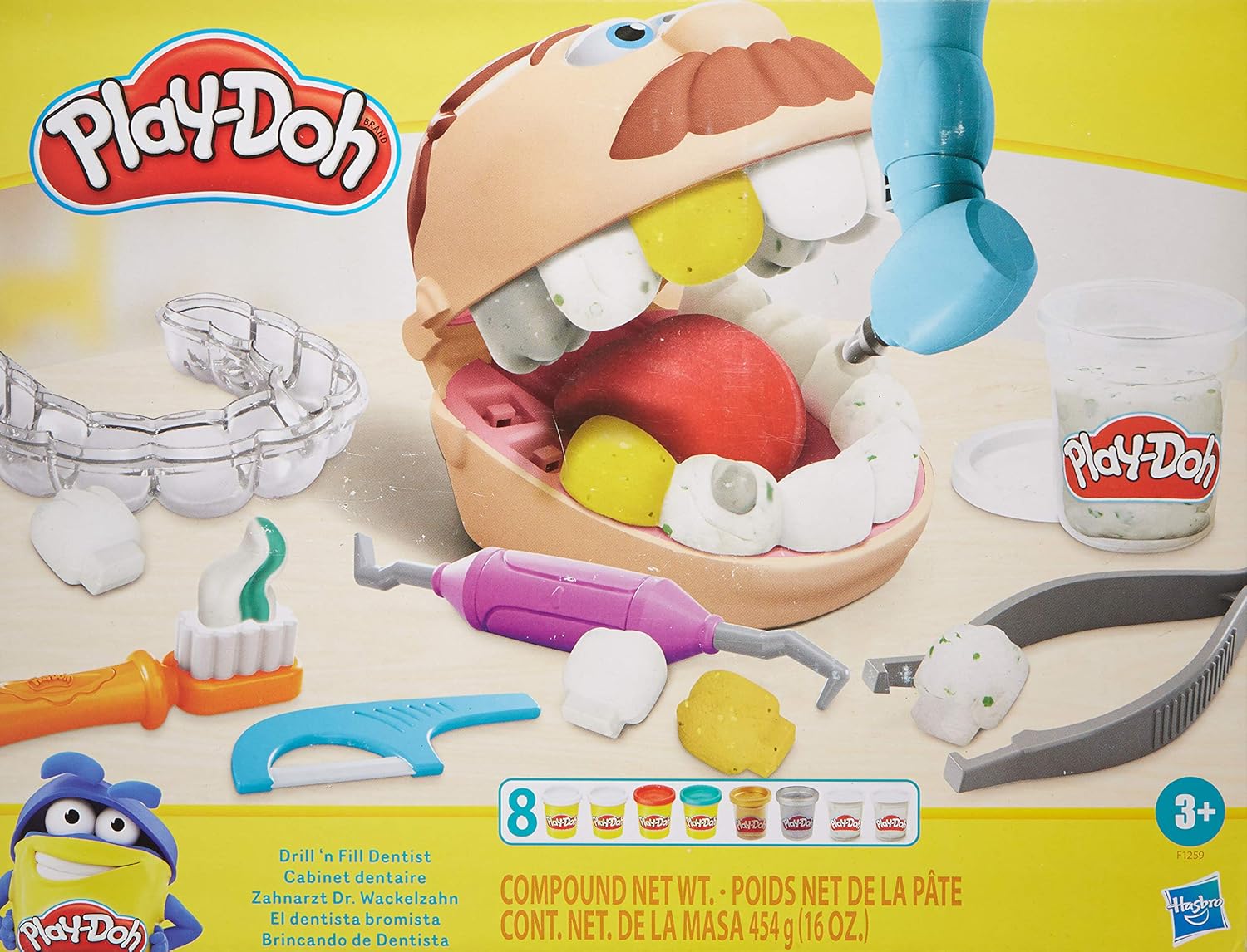 Play-Doh Drill 'n Fill Zahnarzt – Zahnarzt-Spielset für Kinder ab 3 Jahren 16