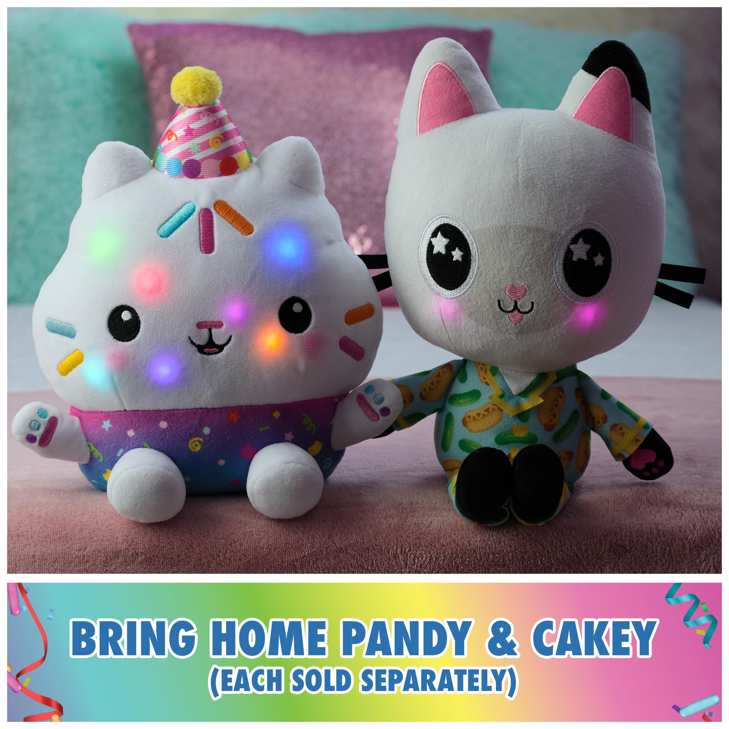 Gabby’s Dollhouse Sleepy Time Pandy Paws - 33 cm Light-Up Plush Toy 6