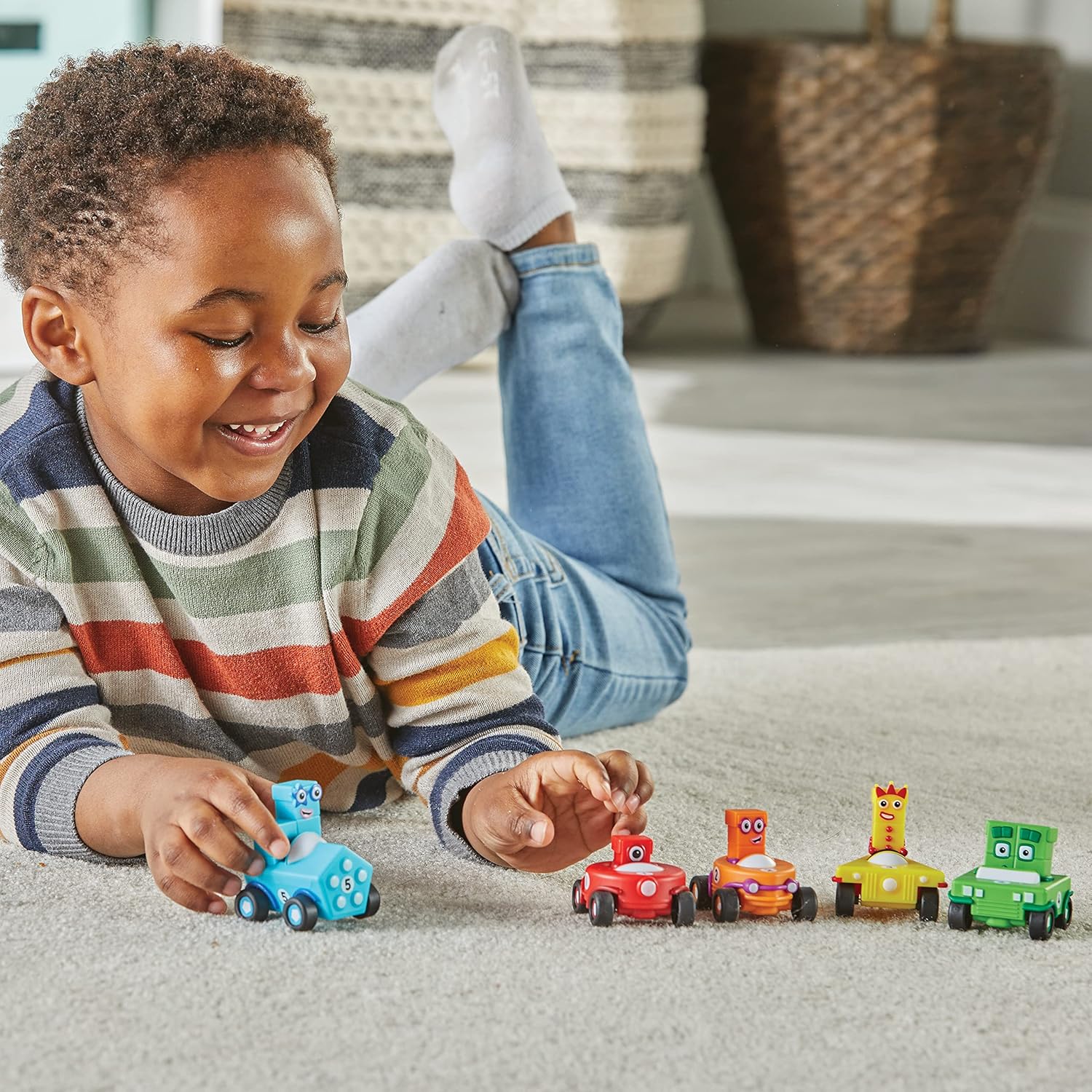Learning Resources Numberblocks Mini Vehicles Set - 5 Car Pack with Rolling Wheels 10