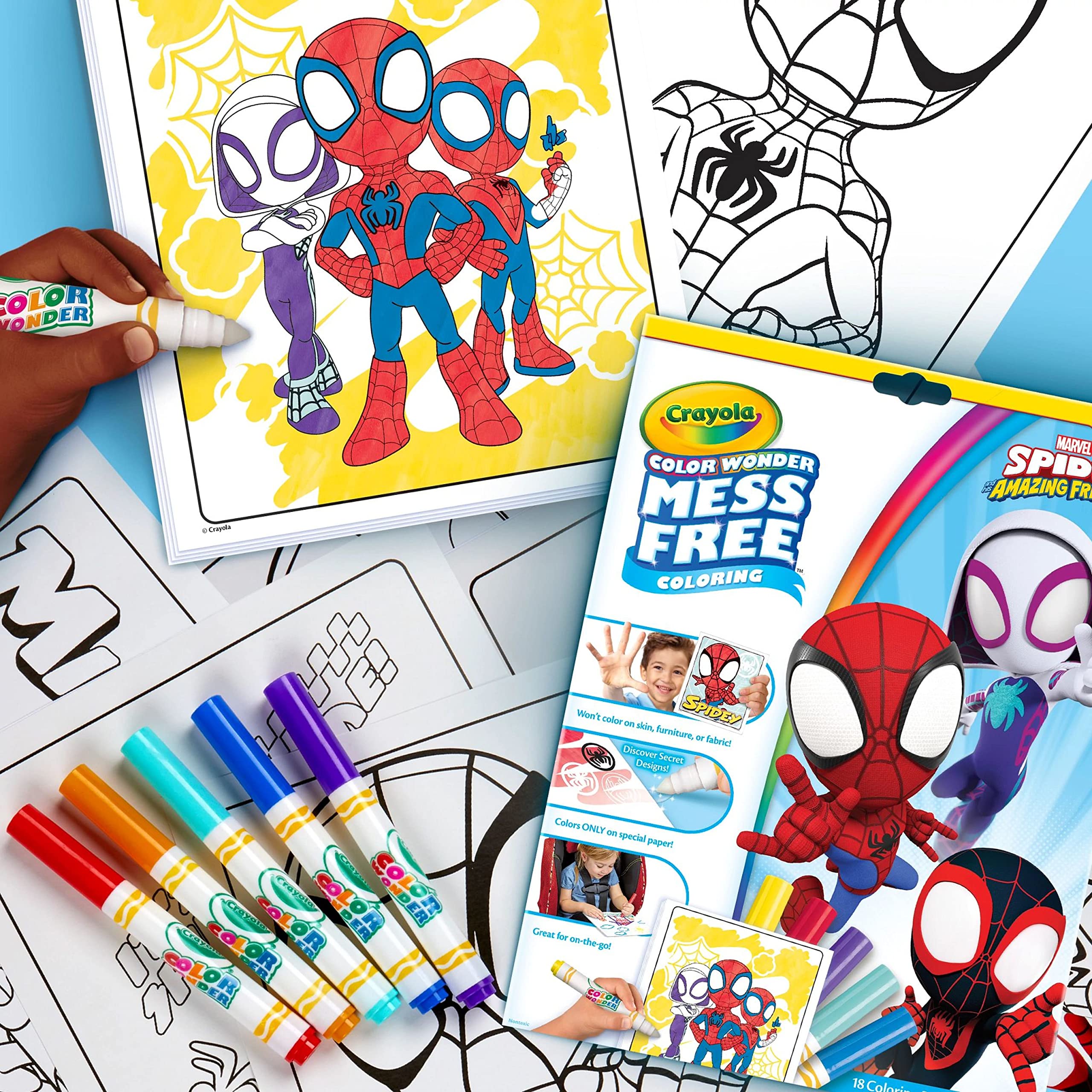 CRAYOLA Color Wonder - Marvel Spidey and His Amazing Friends Mess-Free Coloring Set 3