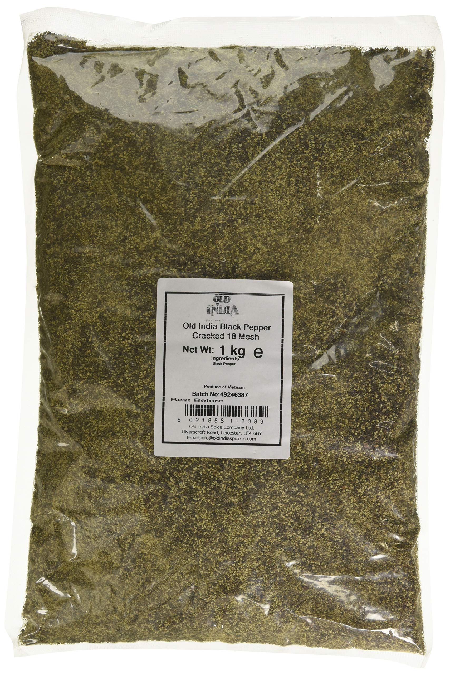 Old India Black Pepper Cracked 18 Mesh 1kg