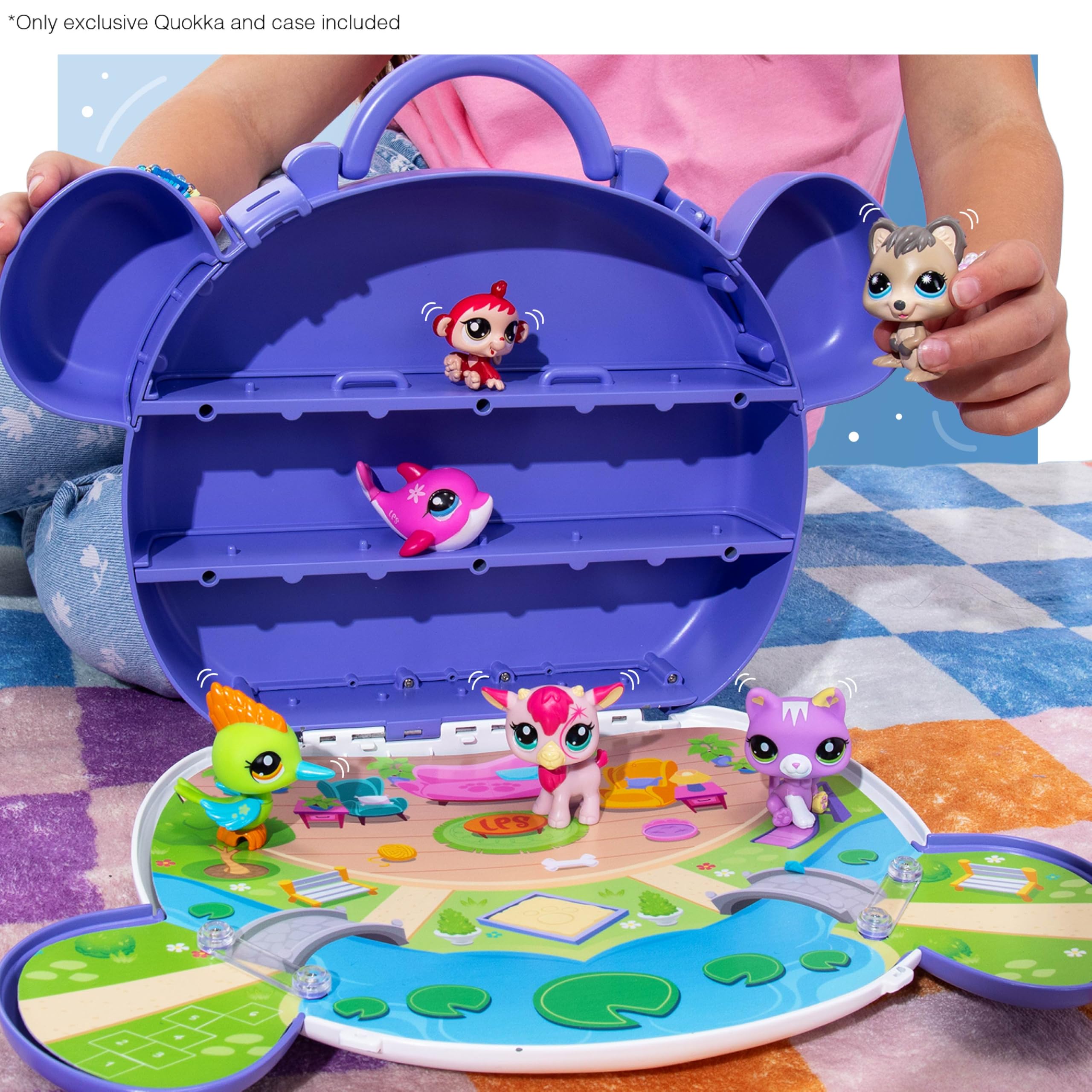 Littlest Pet Shop Collect and Display Case - Exclusive Quokka Bobble Head Pet & Virtual Code 17