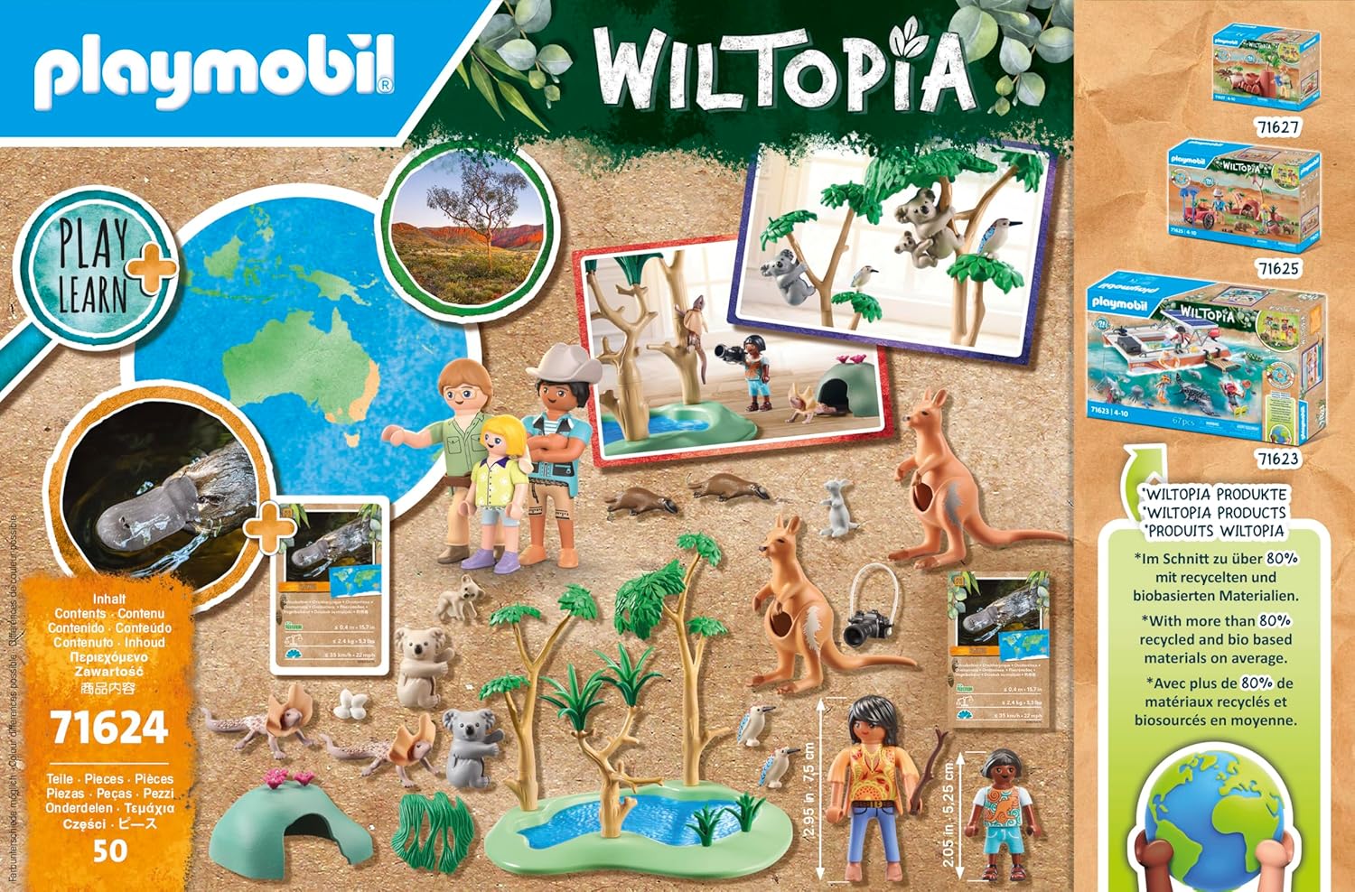 Playmobil 71624 Wiltopia: Australian Wildlife Adventure Playset for Kids 4+ 6