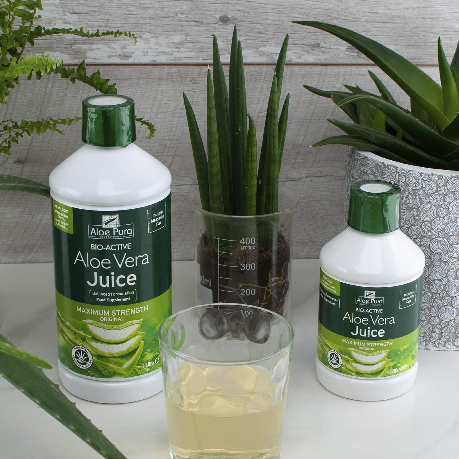 Aloe Pura Aloe Vera Juice Max Strength 1L - Vegan, No Added Sweeteners 7