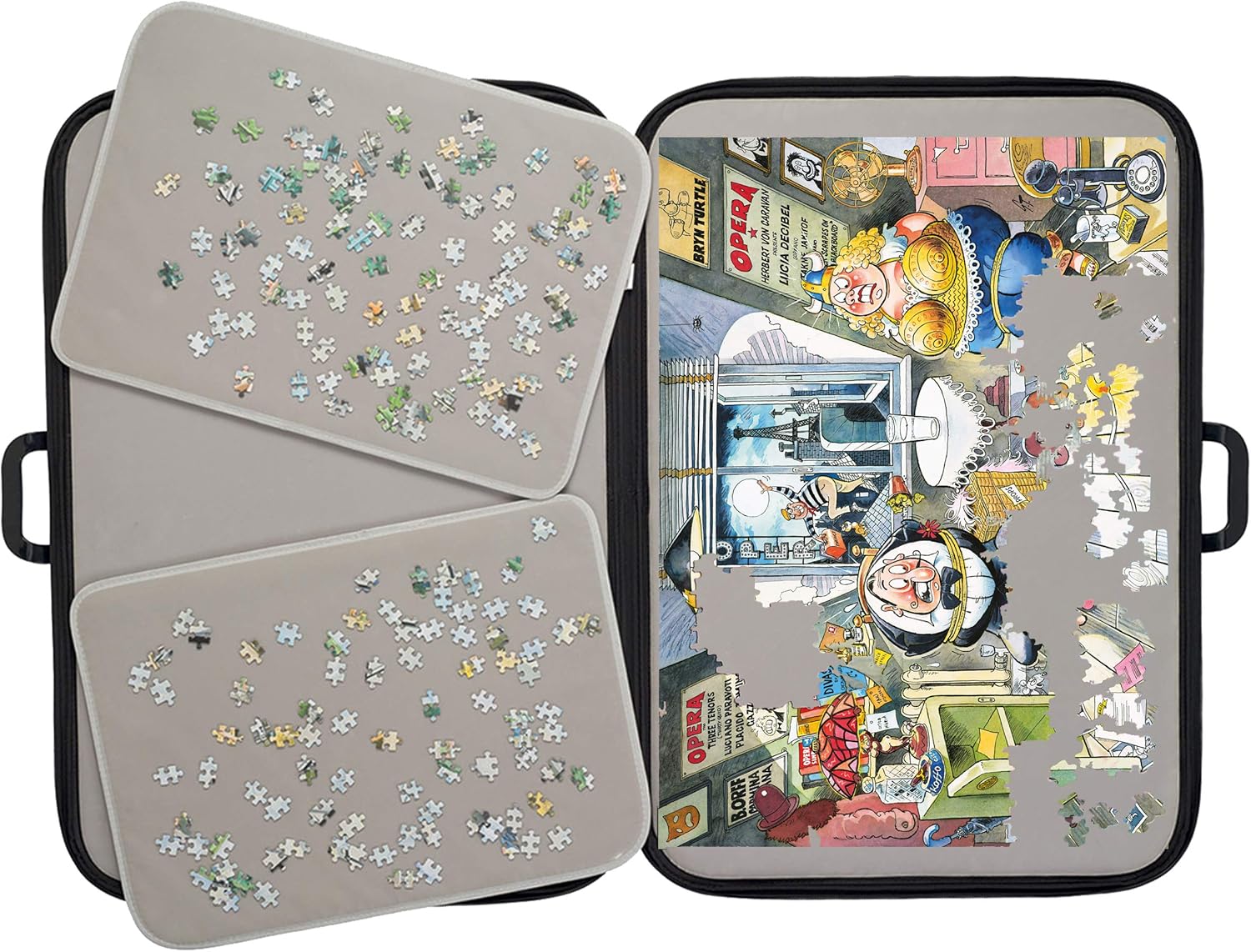 PortaPuzzle Deluxe - 1000-Piece Jigsaw Puzzle Storage & Transport Case for Puzzles up to 73x51 cm 4