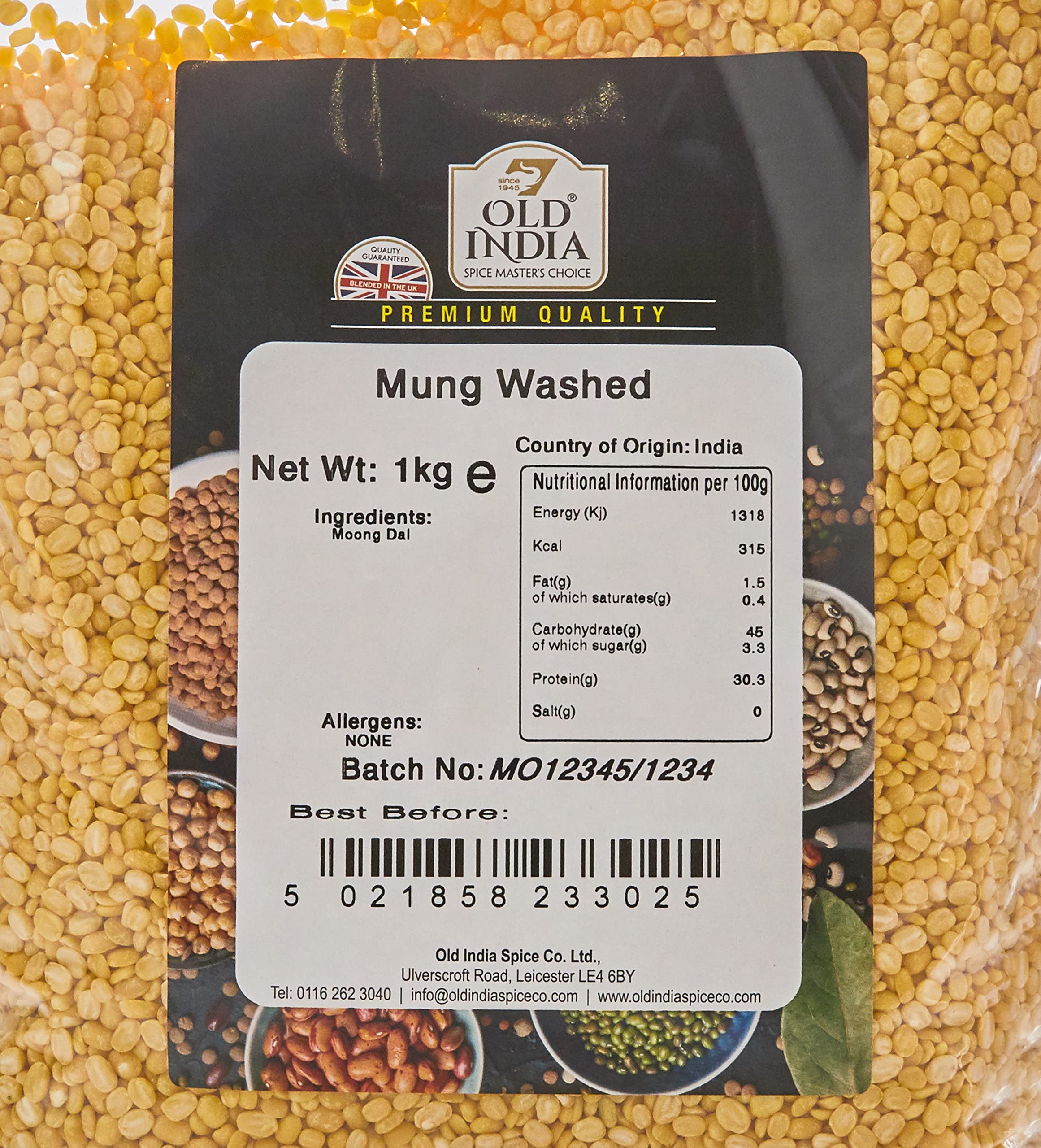 Old India Mung Washed 1kg 3