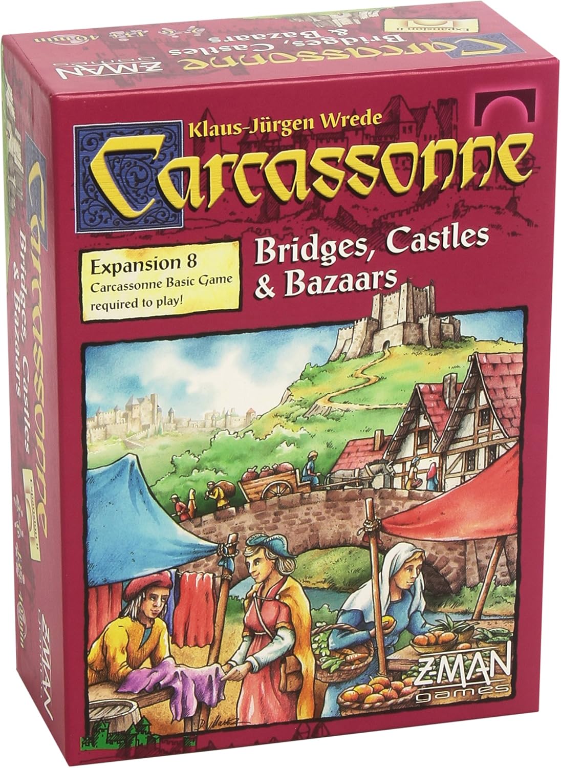 Z-Man Games Carcassonne Expansion 8: Bridges, Castles & Bazaars