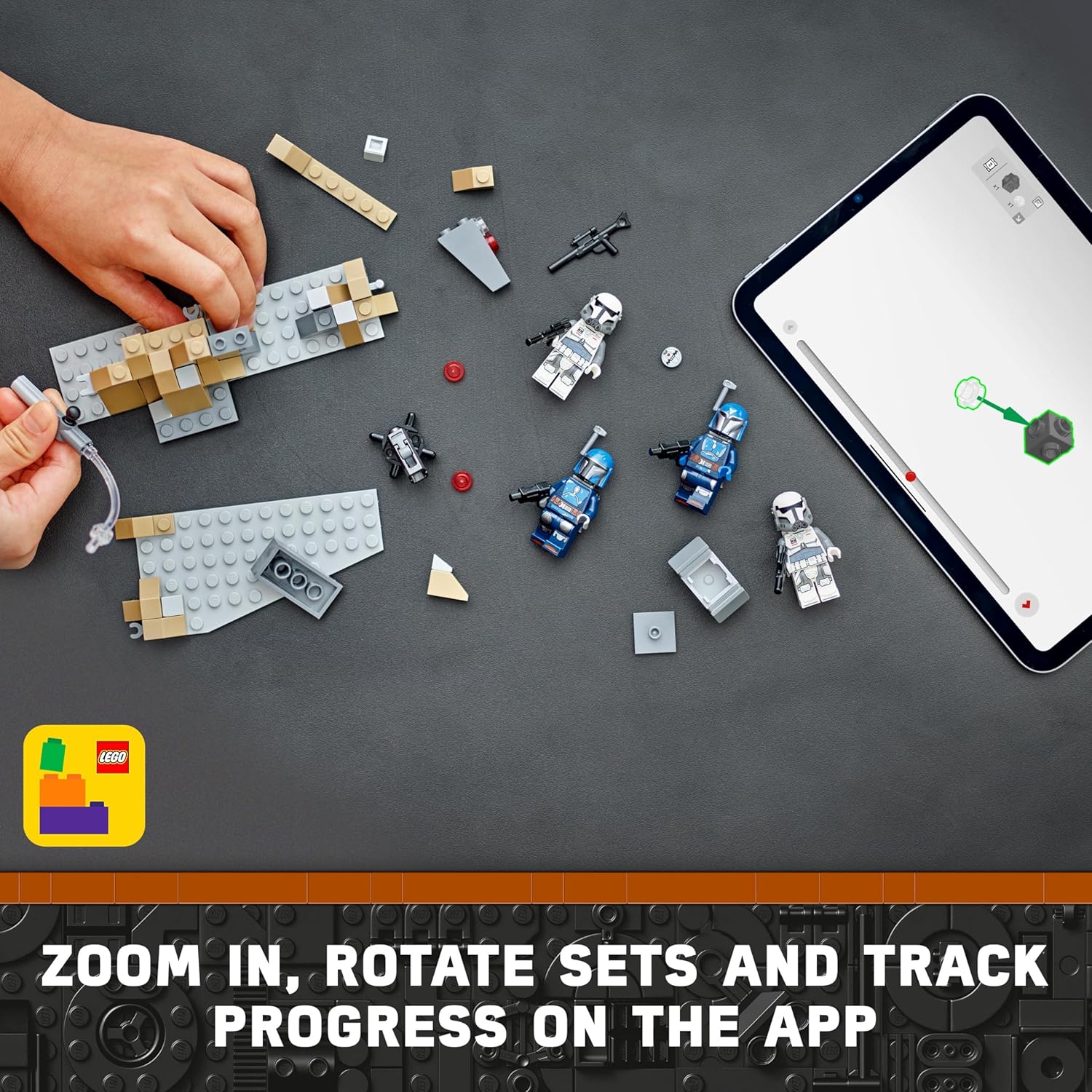 LEGO Star Wars: The Mandalorian Ambush on Mandalore Battle Pack - Building Toy Set for Kids 6+ 7