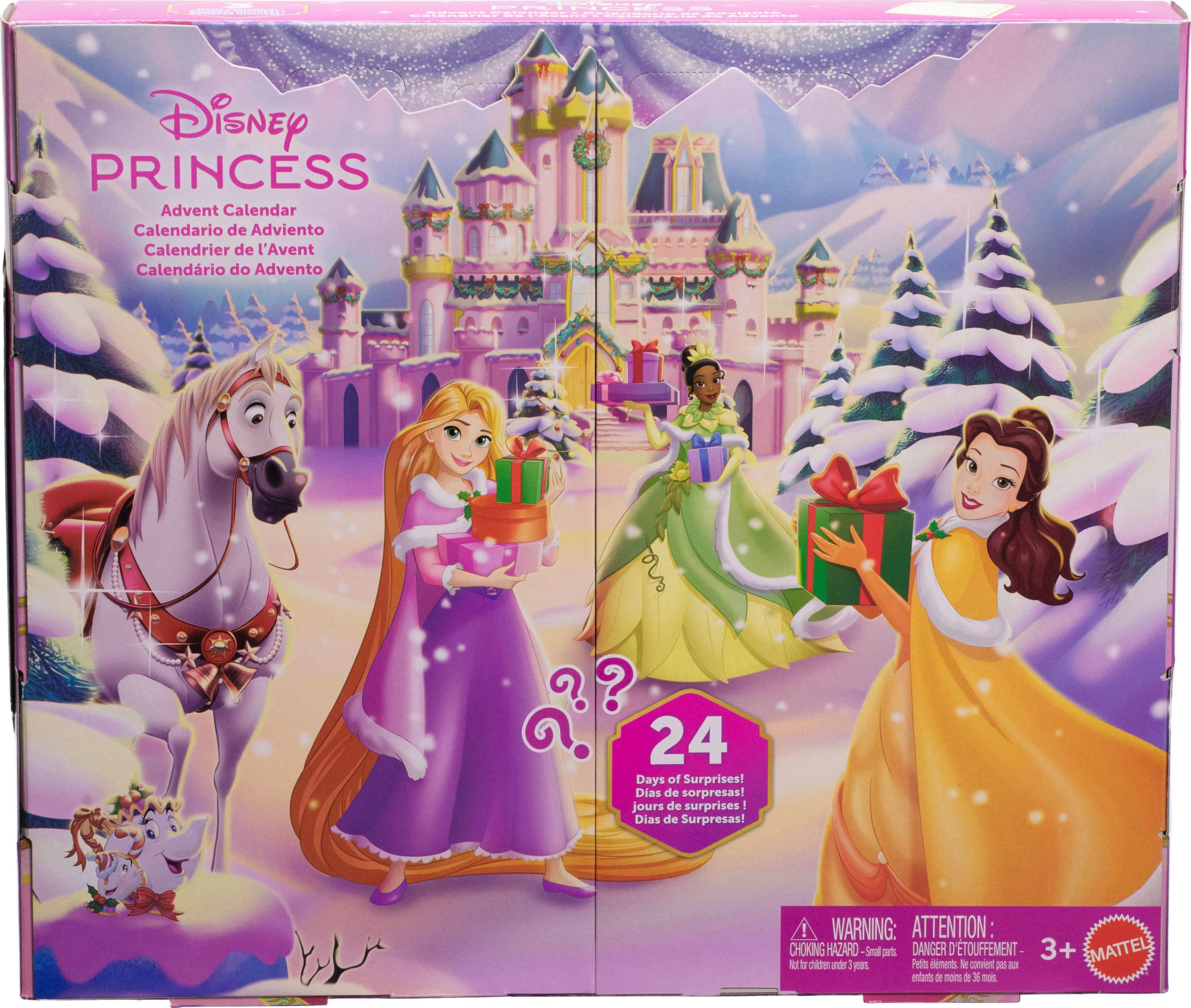 Mattel Disney Princess Doll Advent Calendar - 24 Days of Holiday Surprises with Dolls & Accessories 6