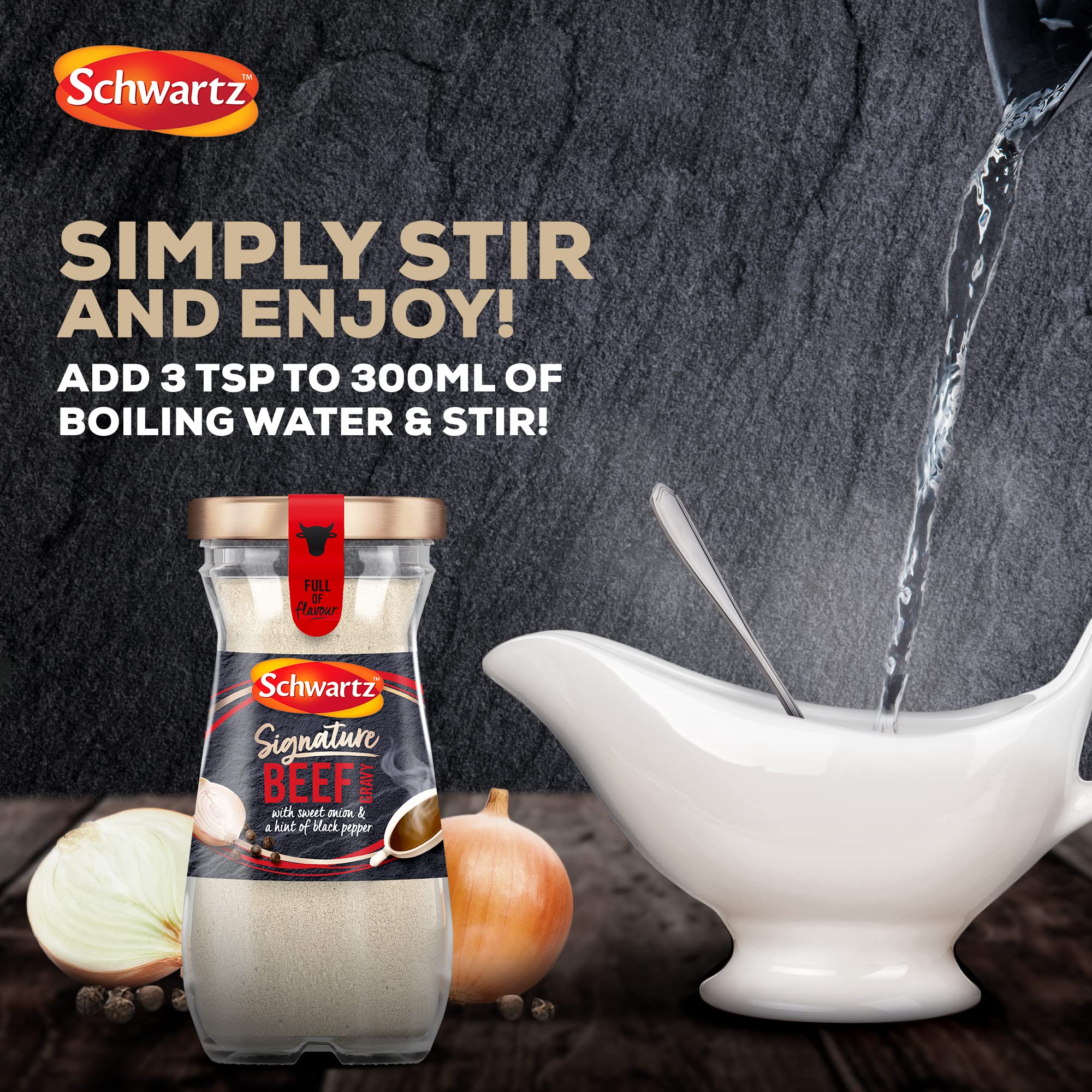 Schwartz Signature Beef Gravy 155 G | Pack of 2 | Roast Beef Flavour Instan 7