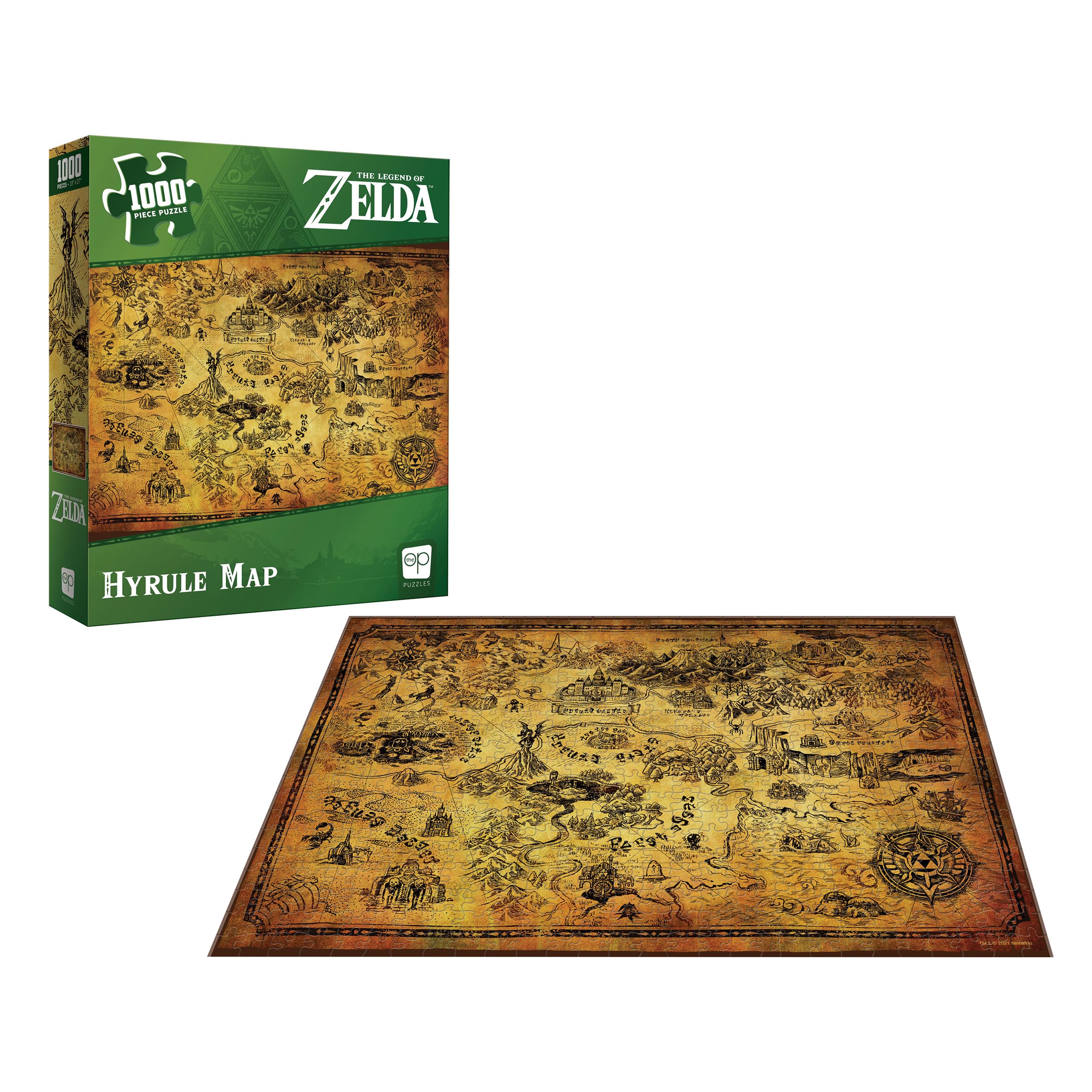 USAopoly Zelda Hyrule Map Puzzle - 1000 Pieces, Ages 8+ 9