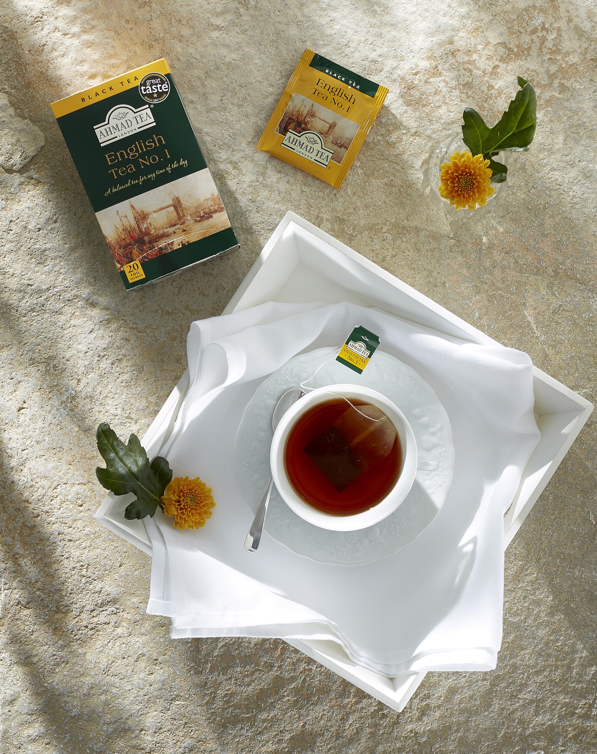 Ahmad Tea English Tea No.1 Black Tea - 20 Individually Foil-Wrapped Teabags 9