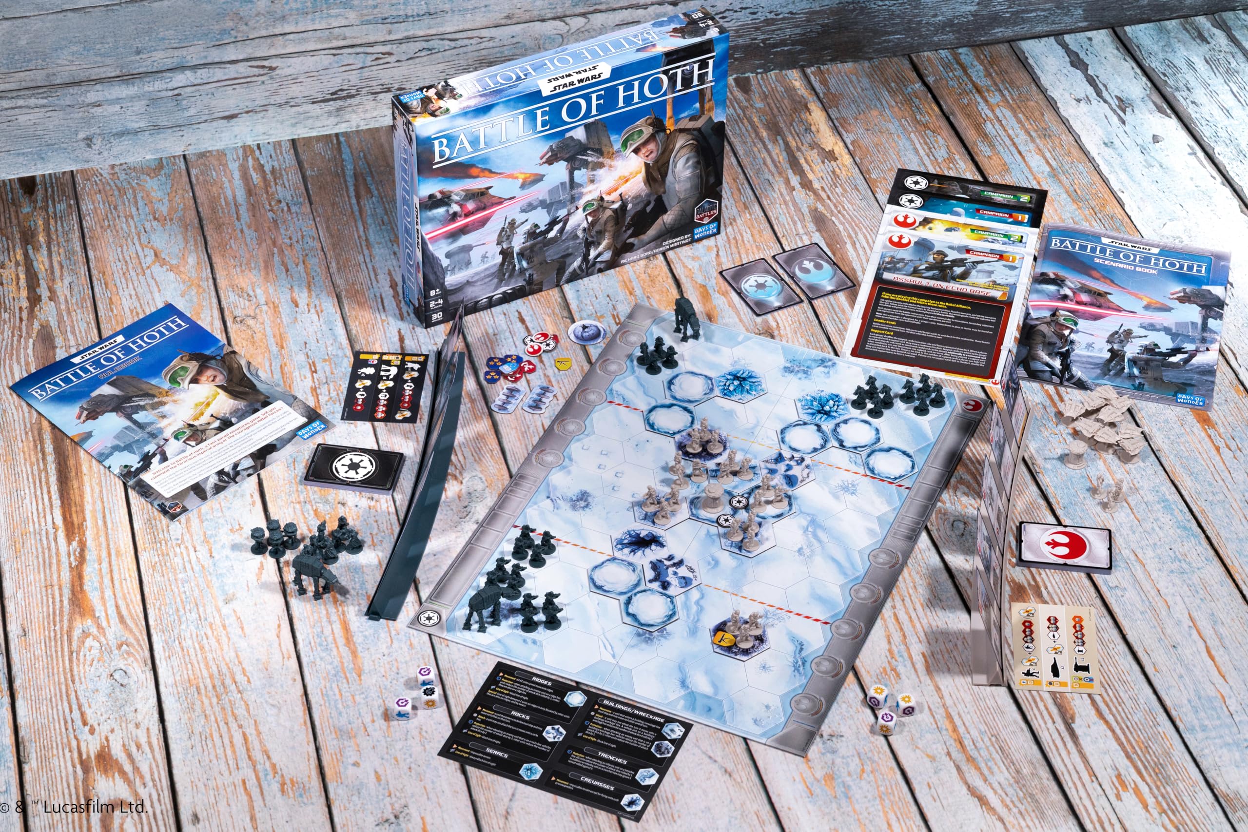 Asmodee Star Wars: Battle of Hoth Miniatures Board Game 7