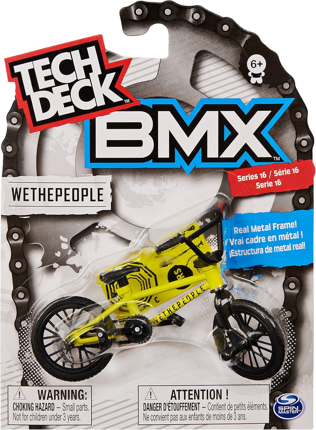 Tech Deck BMX Finger Bike - Authentic Miniature Replica with Trick Handlebars (Style May Vary)