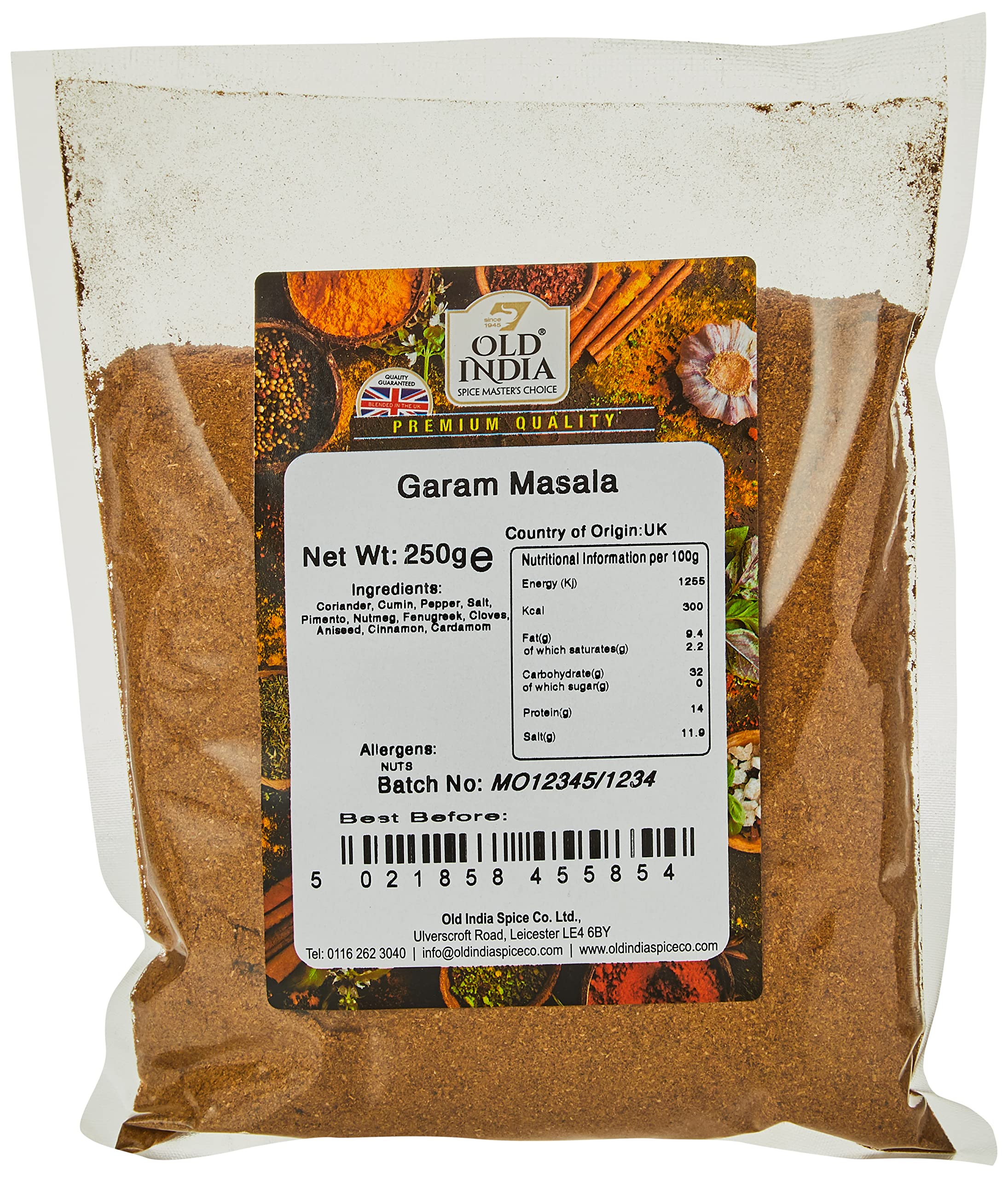 Old India Garam Masala 250g - Pure Natural Spice Blend