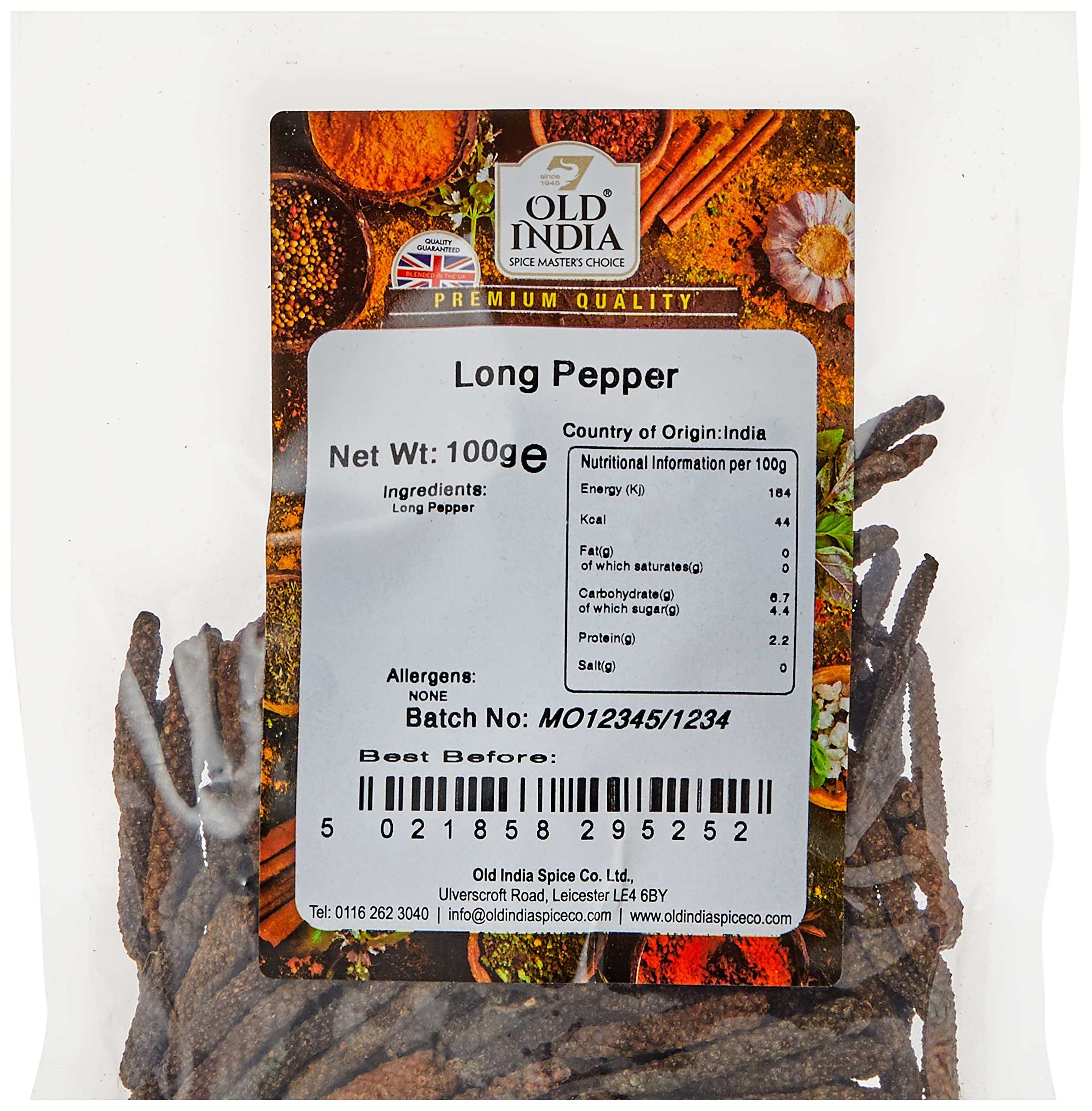 Old India Long Pepper 100g 3