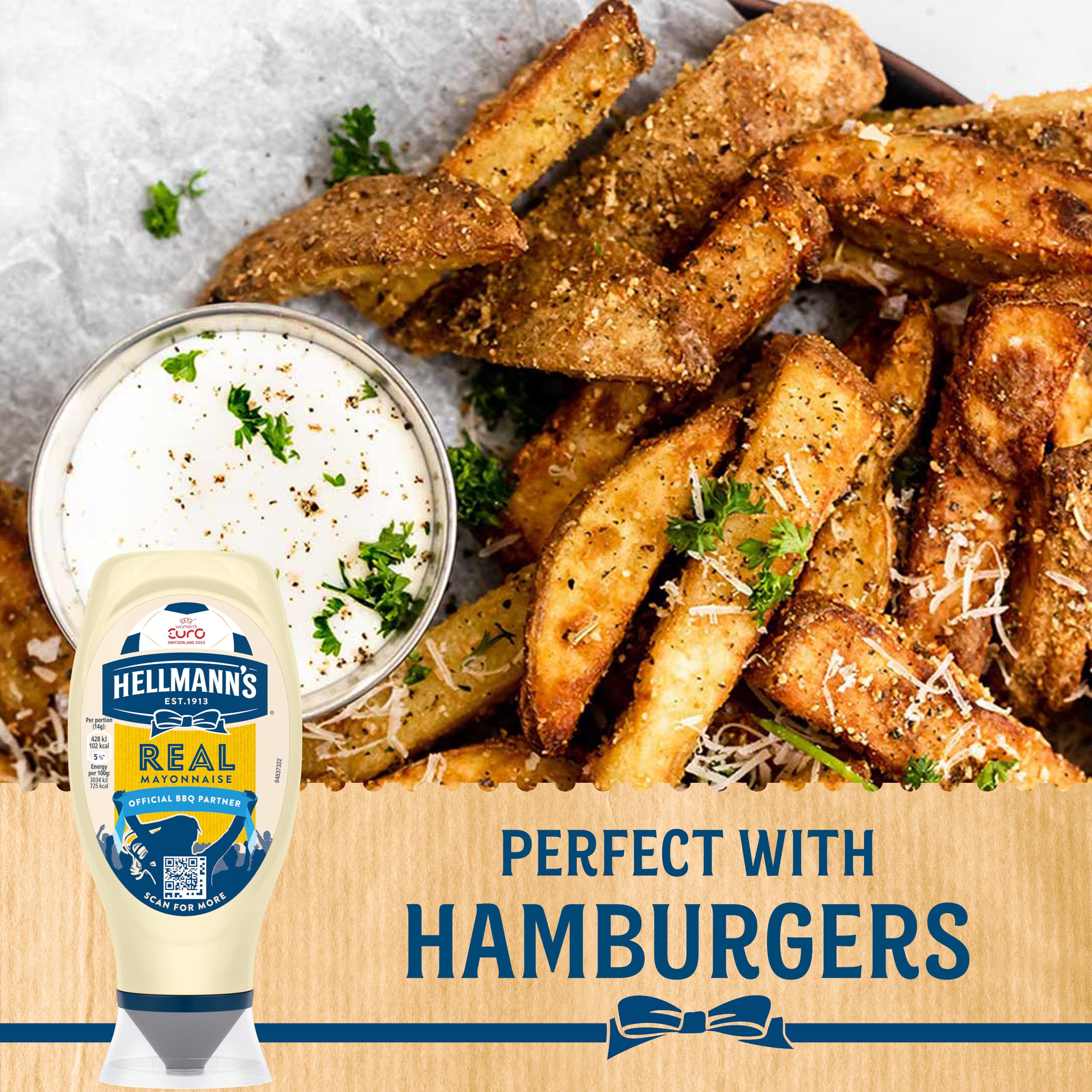 Hellmann's UEFA EURO 2024 Limited Edition Real Mayonnaise Squeeze Bottle 5