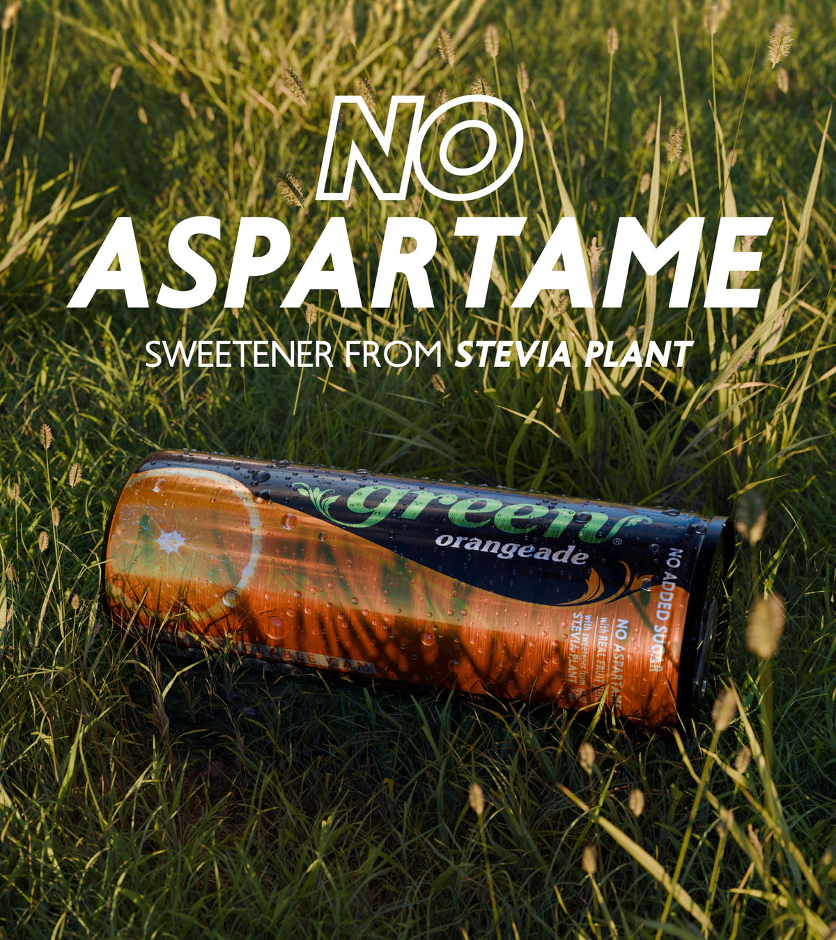 Green Cola Orangeade Fruit Juice - 20% Orange Juice, 4 x 330ml Cans
