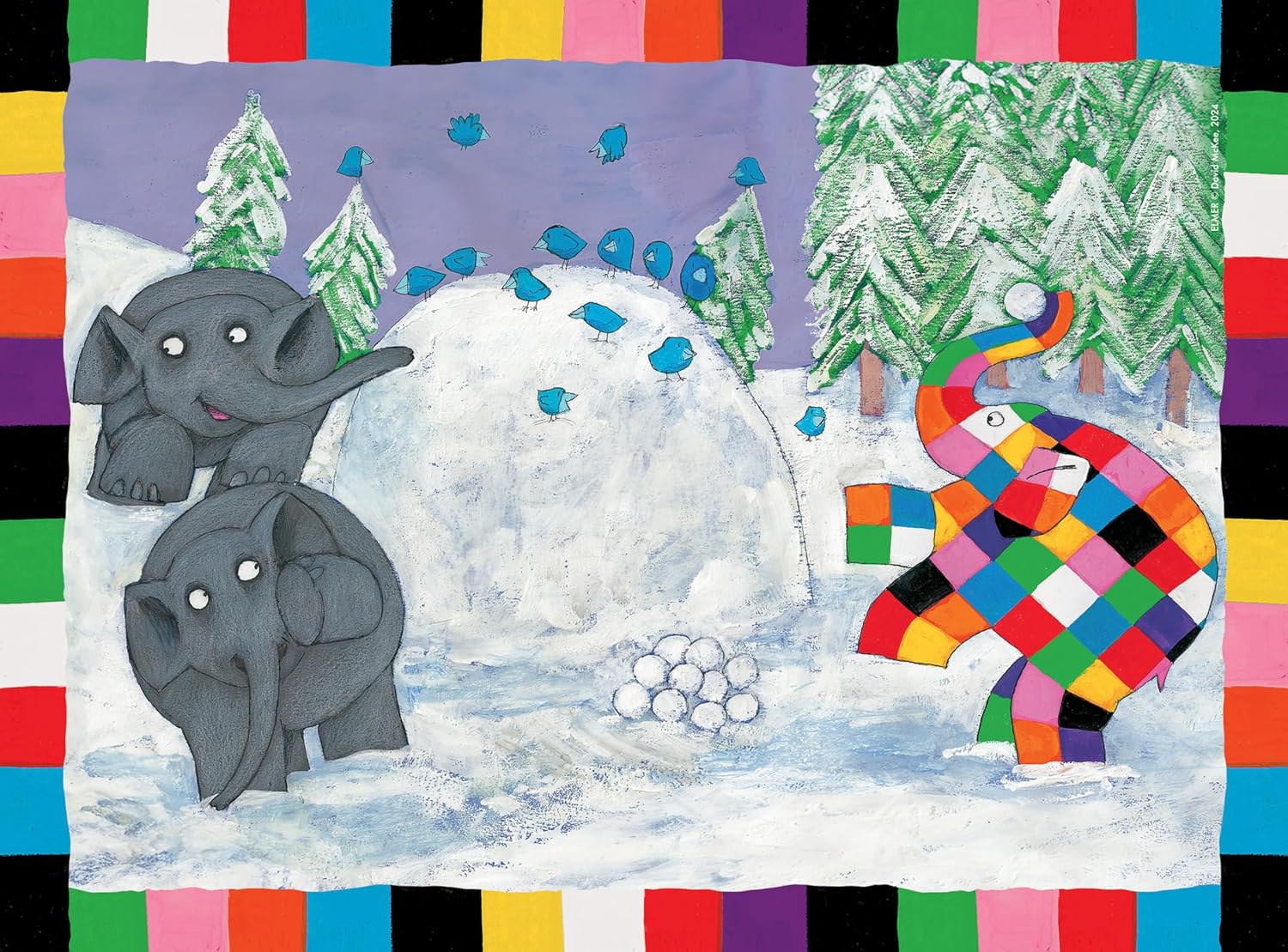 Ravensburger Elmer 4-in-a-Box Jigsaw Puzzle Set for Kids Ages 3 and Up 6