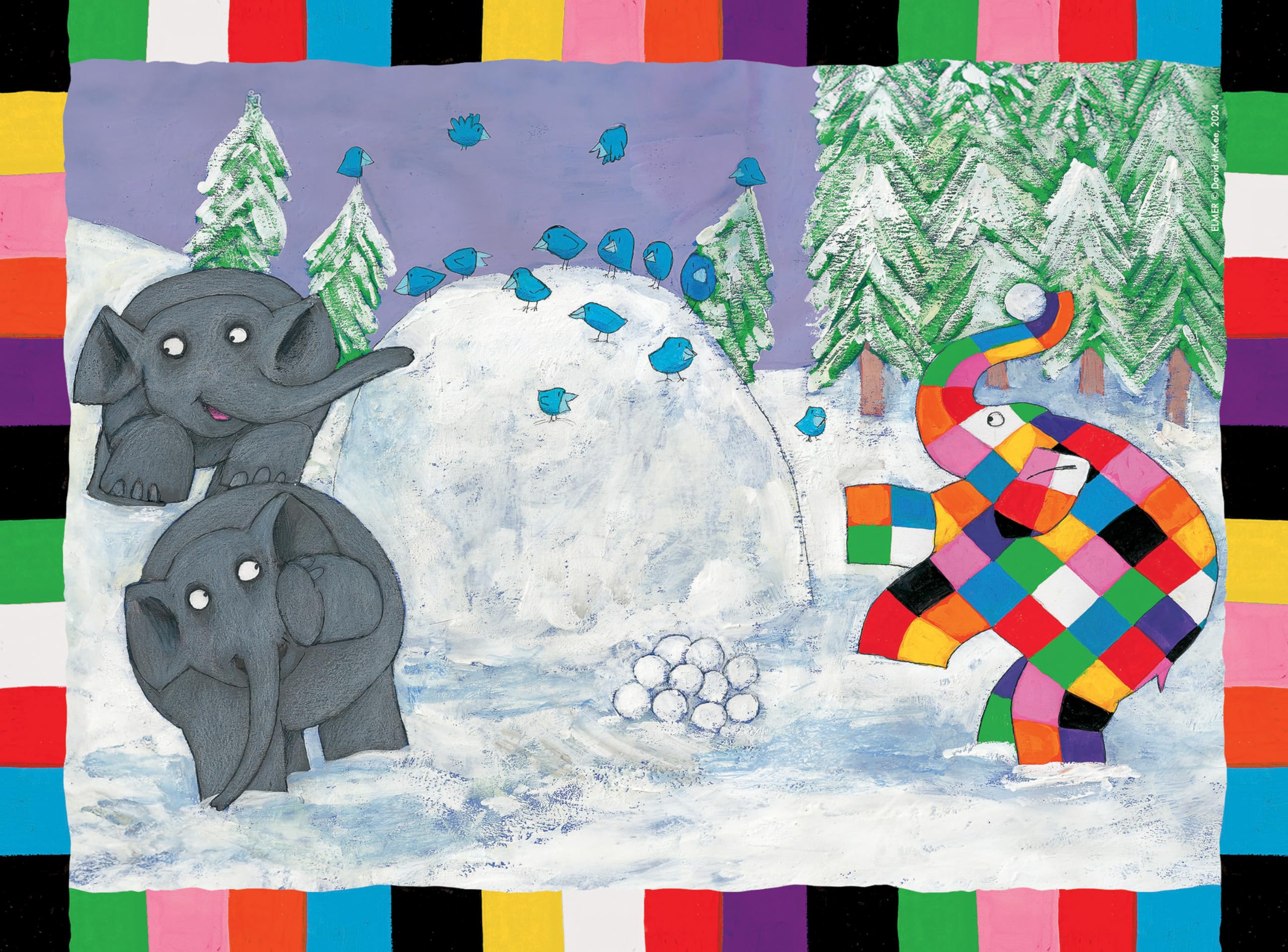 Ravensburger Elmer 4-in-a-Box Jigsaw Puzzle Set for Kids Ages 3 and Up 9