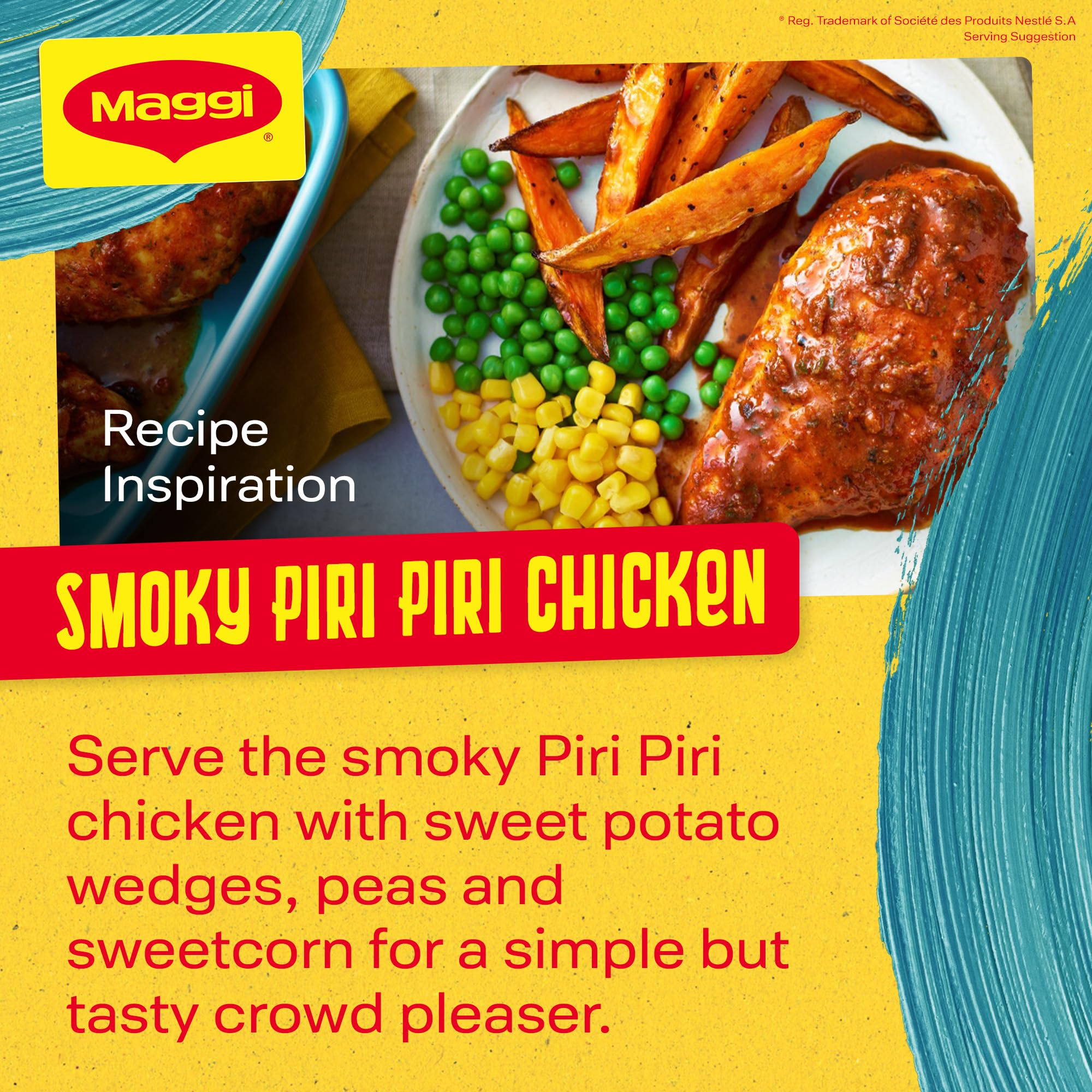 MAGGI So Juicy Smokey Piri Piri Chicken Recipe Mix 27g 6