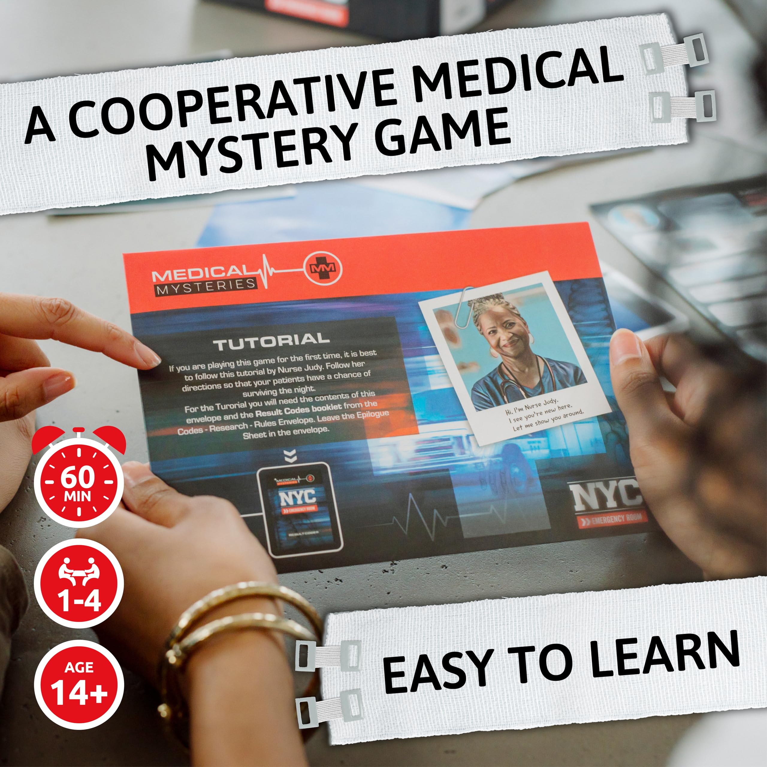 Fat Brain Toys Medical Mysteries Board Game - Cooperative Strategy Game for Adults & Teens 9