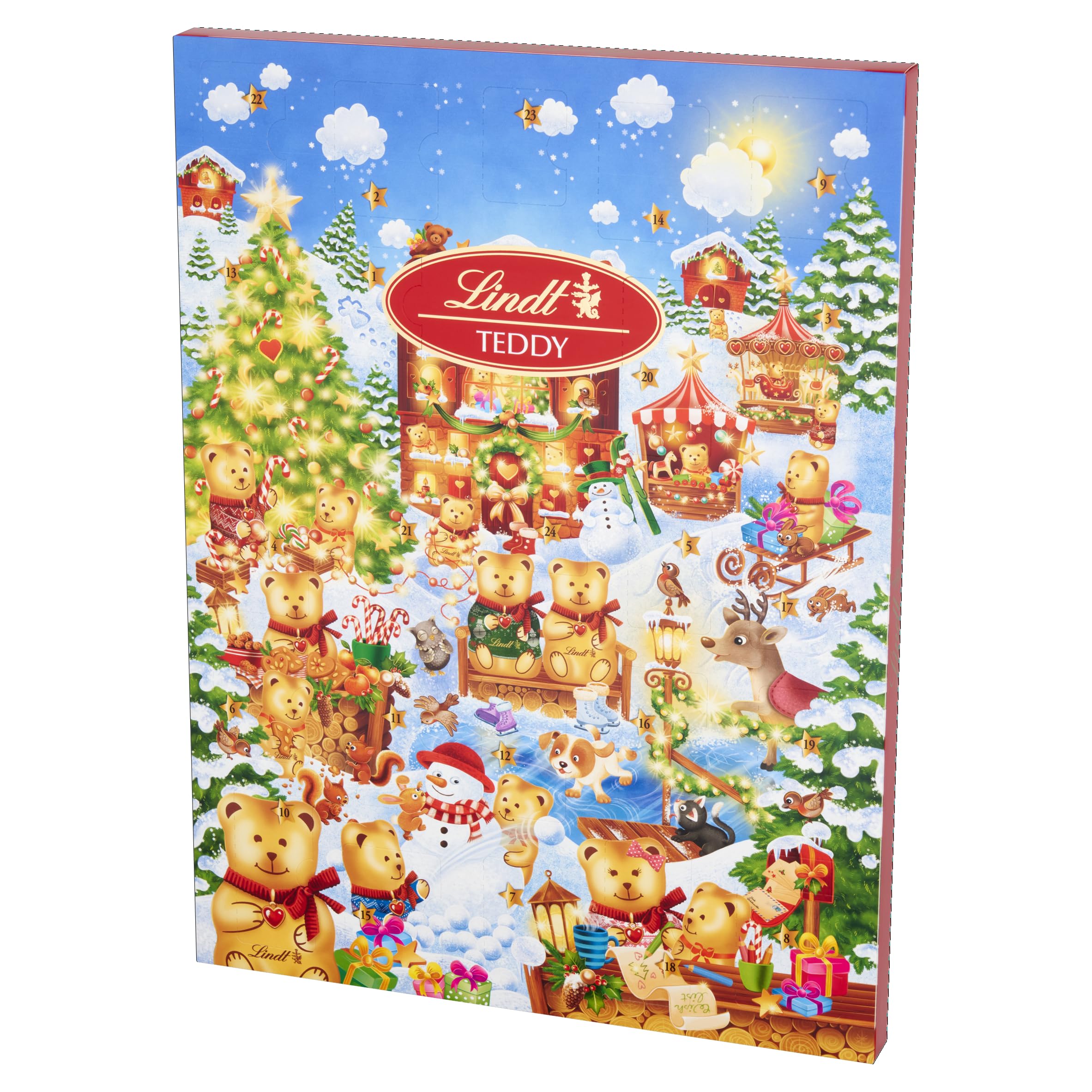 Lindt Teddy Winter Wonderland Advent Calendar 2025 – 170g Milk & White Chocolate 6