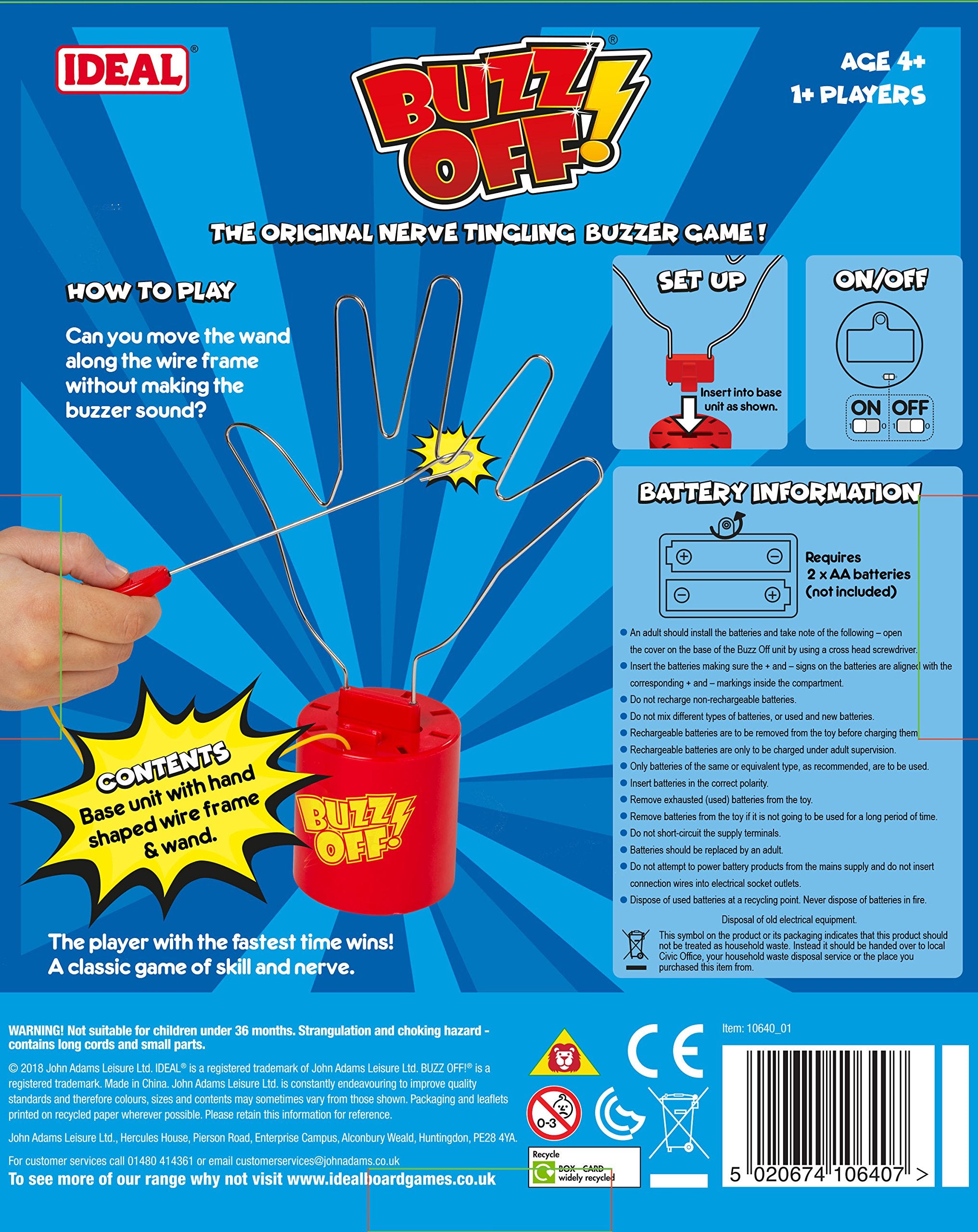 Ideal Buzz Off Game - Nerve Tingling Action Game | Plastic | Unisex Children 4+ Years 7