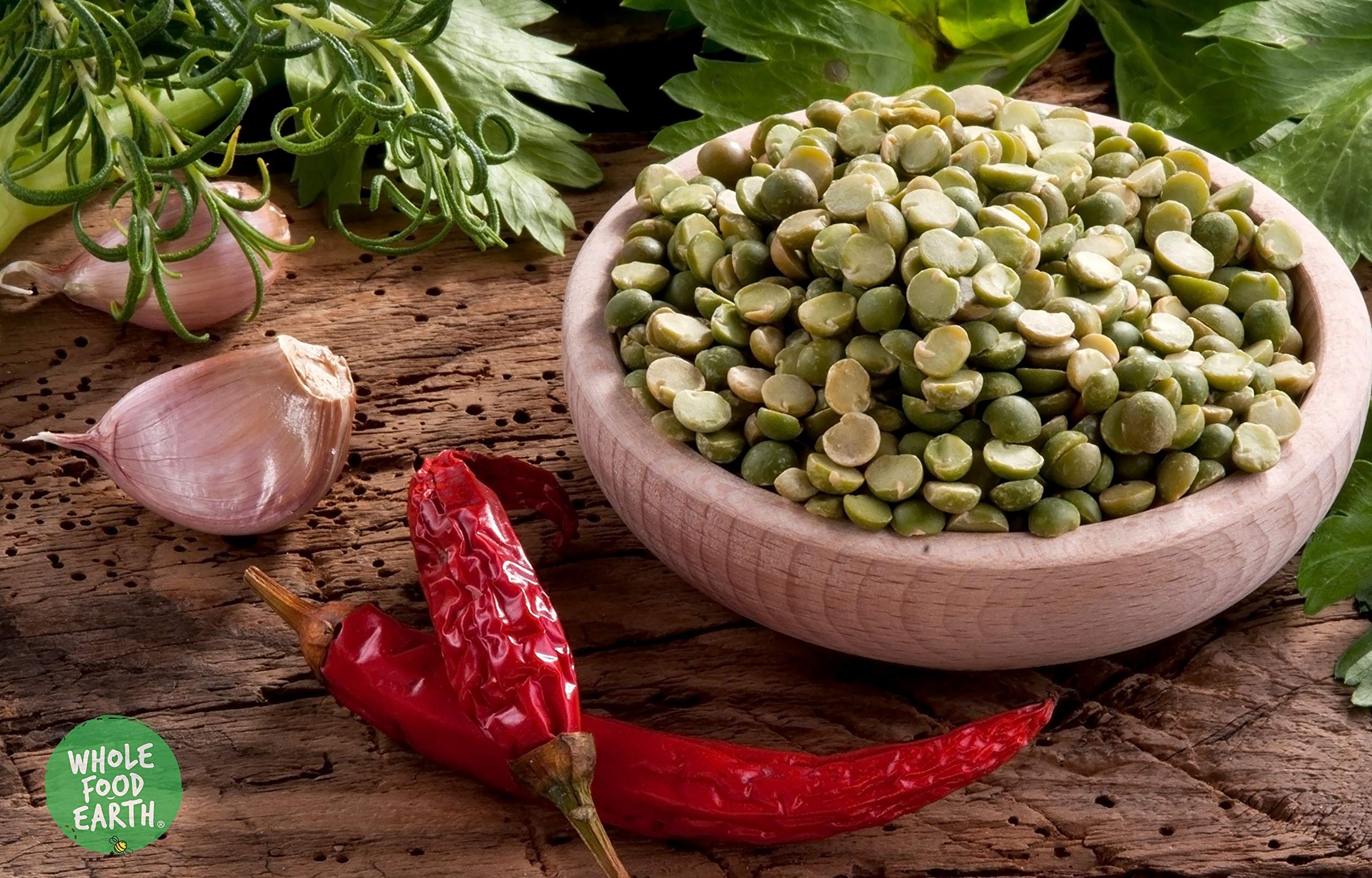 Wholefood Earth Green Split Peas 500g | Organic | GMO-Free | High Fibre | High Protein | Vegan 5