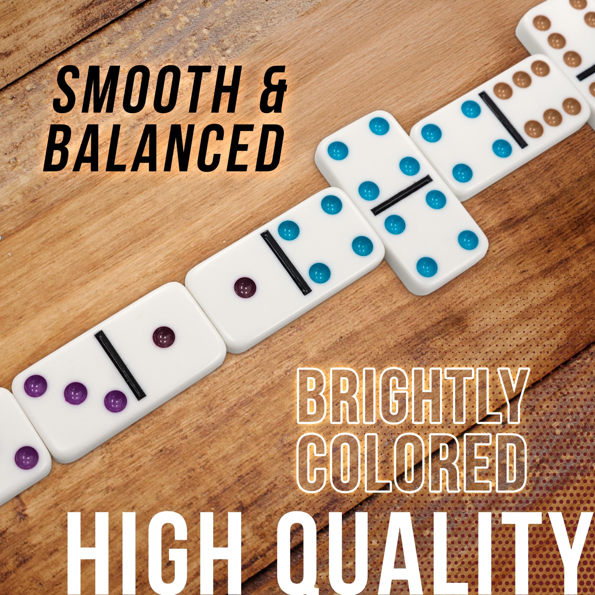 Front Porch Classics Double 9 Dominoes in a Tin 7