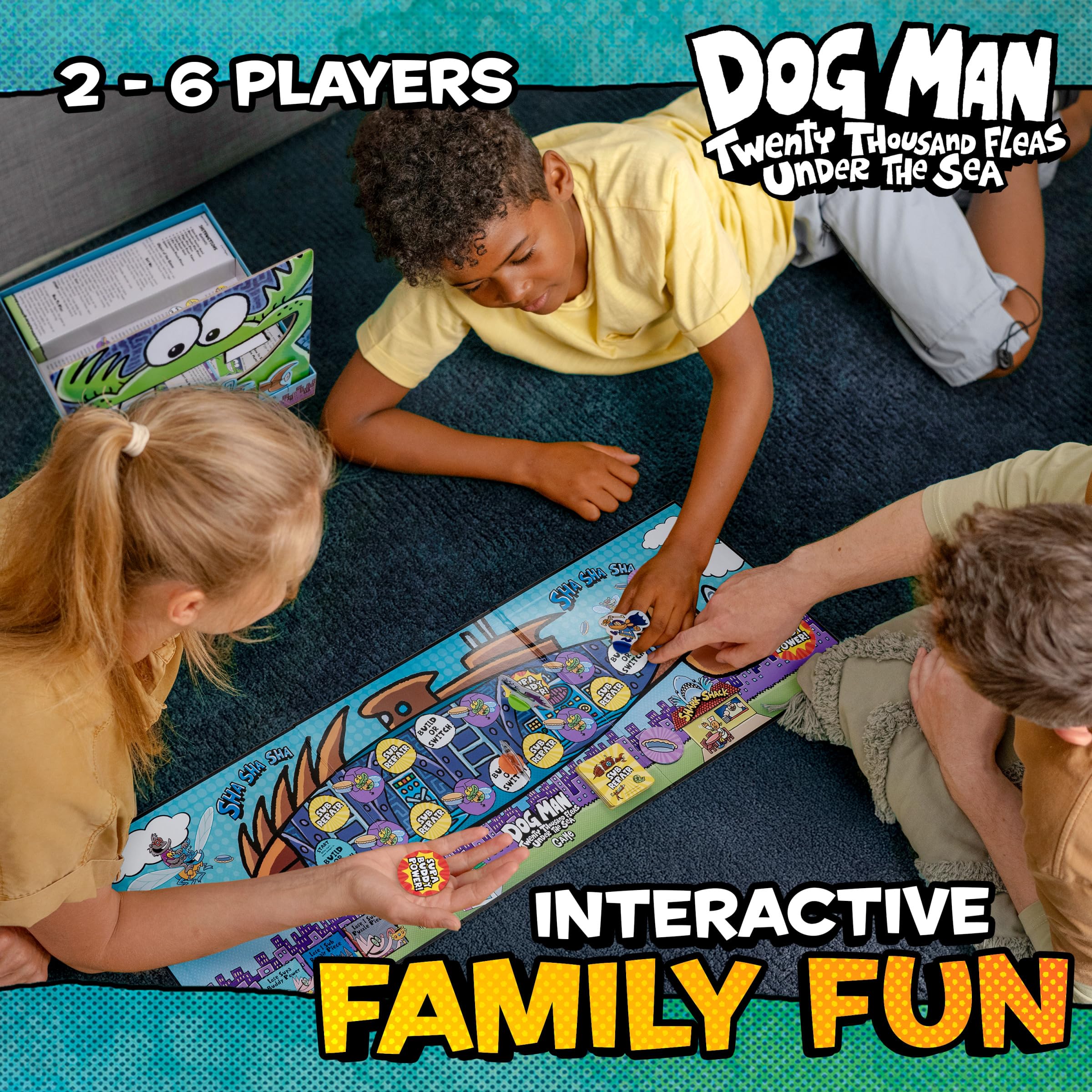 University Games Dog Man 20,000 Fleas Under the Sea Board Game 7