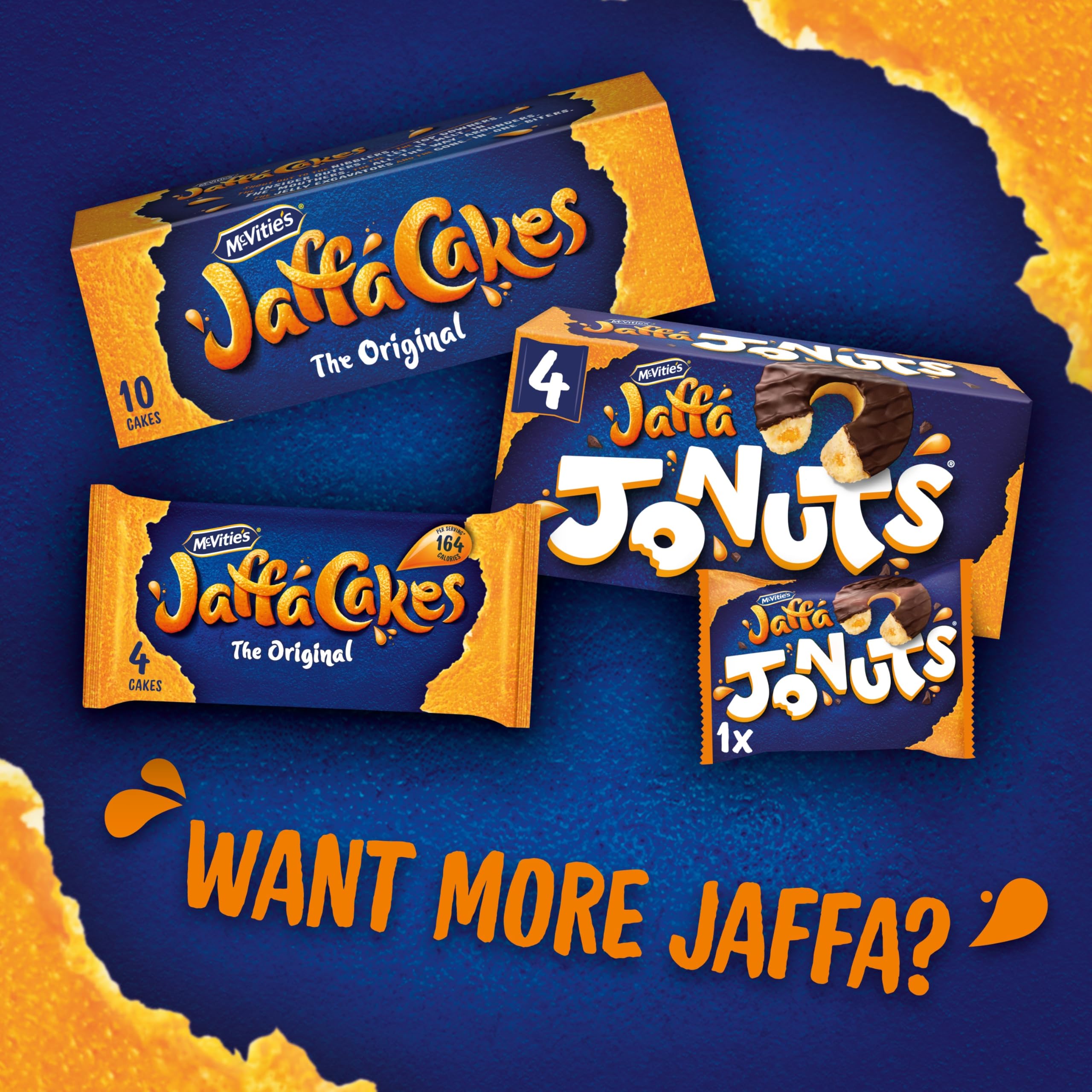 McVitie's Jaffa Cakes Original Jaffa Jonuts, 4 x 43g Chocolate Coated Donut-Shaped Biscuits 6