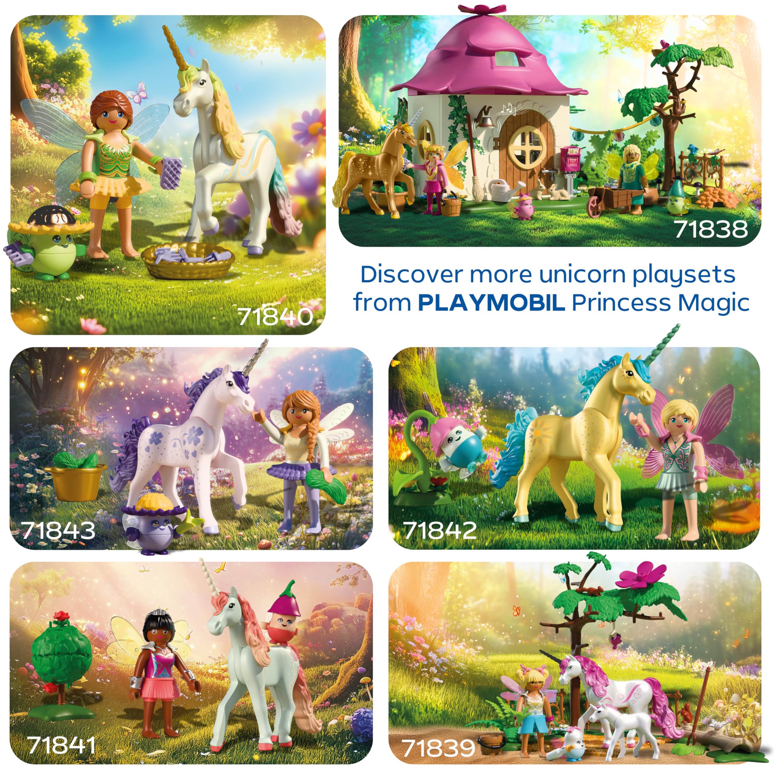 Playmobil Magic Unicorns Fairy Home with Golden Unicorn and Stable - 71838 - Ages 4-10 7