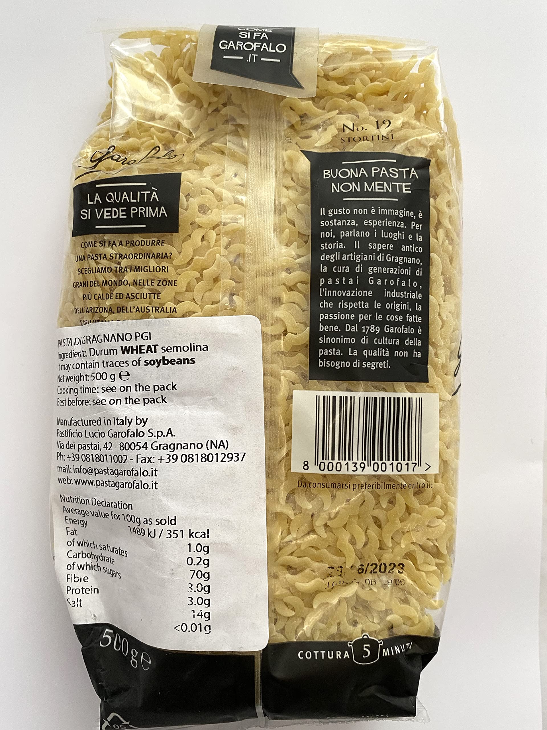 Garofalo Stortini Italienische Suppennudeln – Vegan, Eifrei, 500 g 3