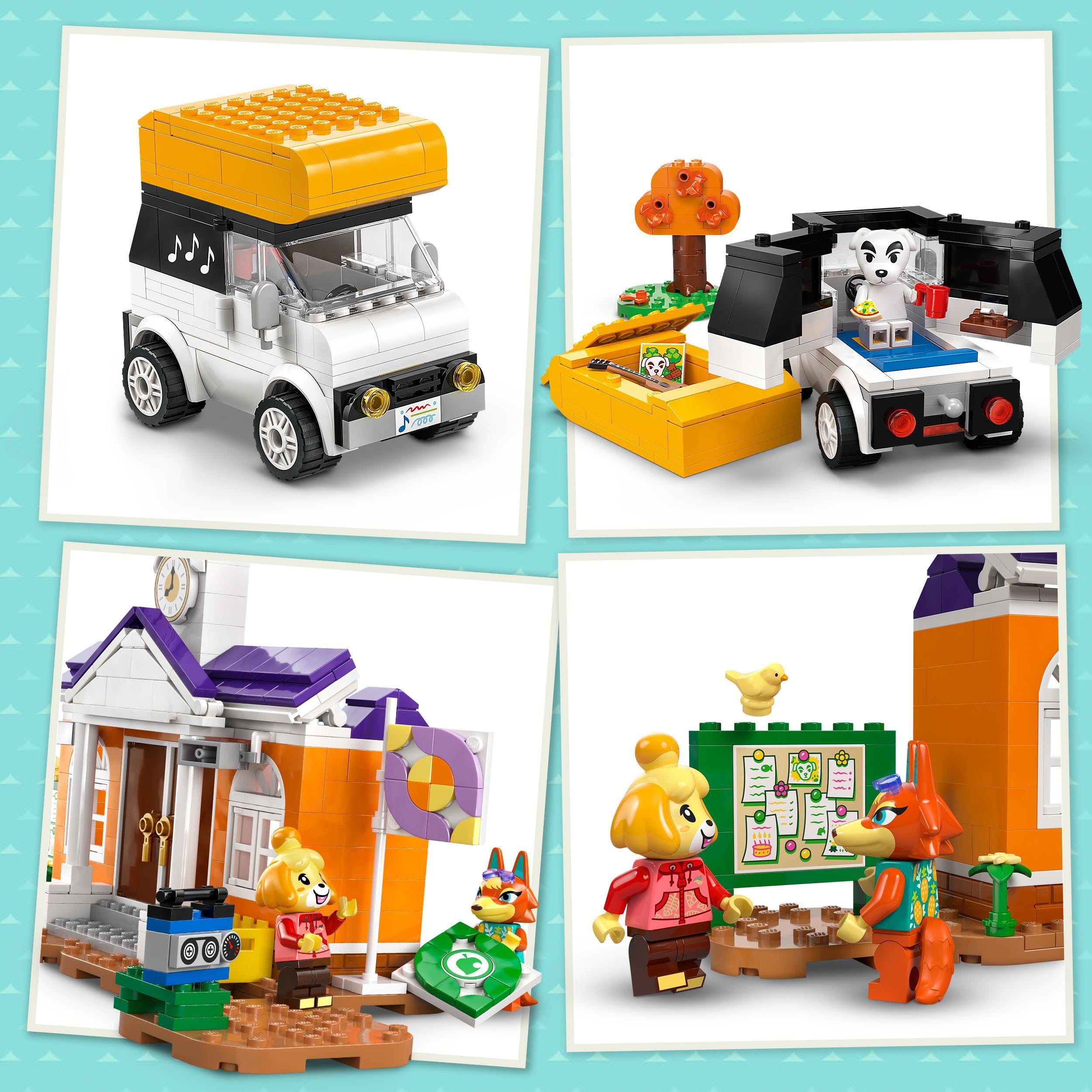 LEGO Animal Crossing K.K.'s Concert in the Plaza Building Toy - 550-Piece Playset for Ages 7+ 9
