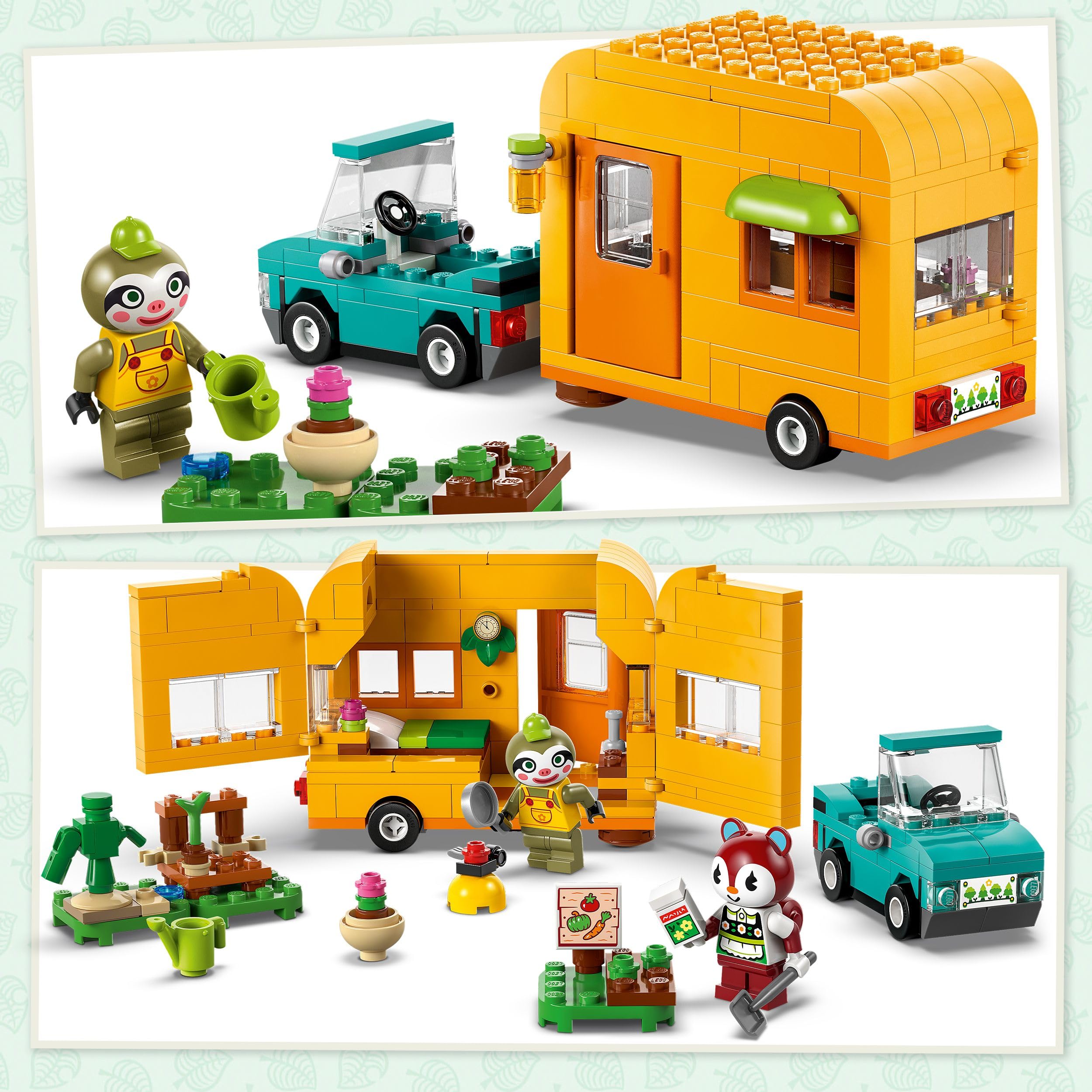 LEGO Animal Crossing Leif’s Caravan & Garden Shop - Building Set for 7+ 8