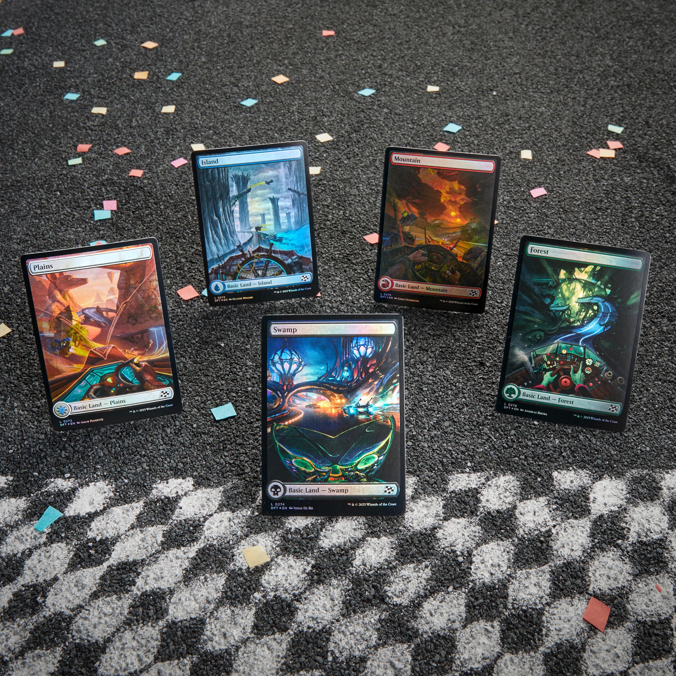 Magic: The Gathering Aetherdrift Bundle | 9 Play Boosters | 40 Land Cards | Multicolor 6