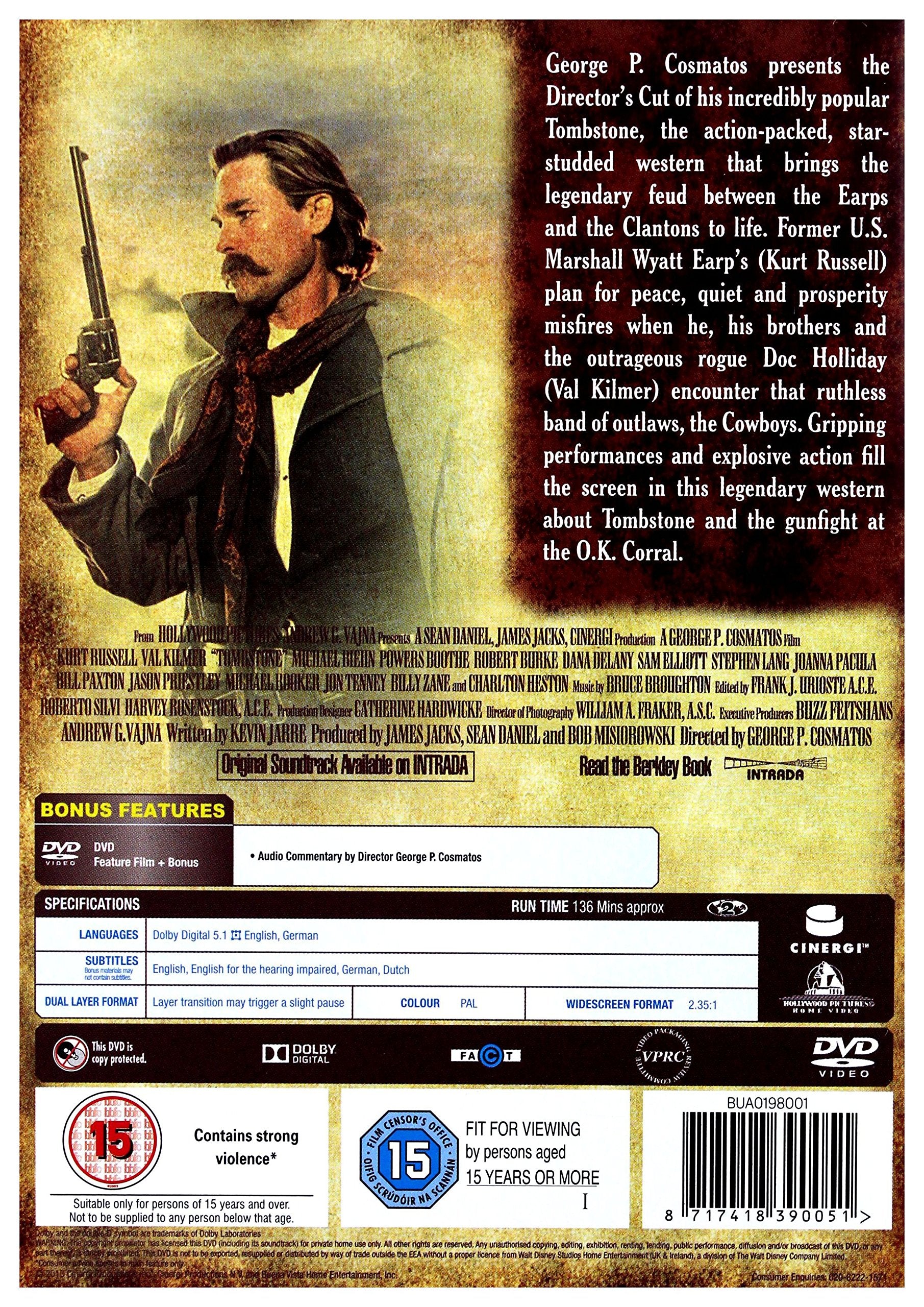 Tombstone [1993] – Western/Drama [DVD] 3