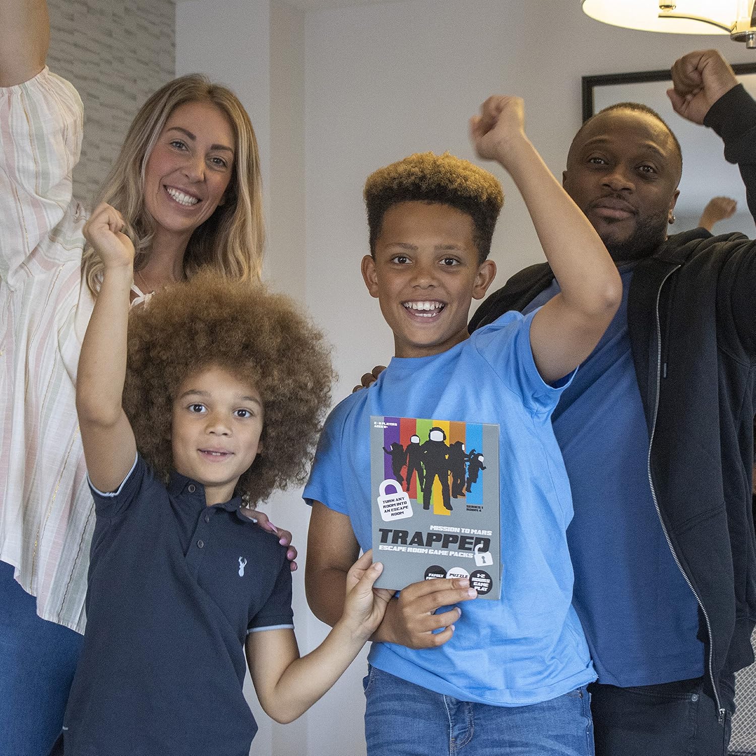 Trapped Mission to Mars | Escape Room in a Box Kit | Cooperative Puzzle Game for Families & Friends | Ages 8+ | 2-6 Players 8