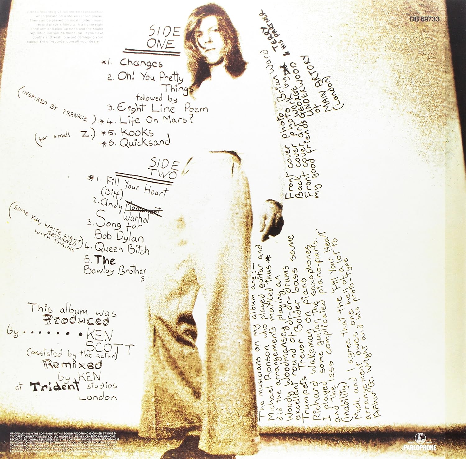 David Bowie - Hunky Dory (2015 Remaster) [VINYL] 3
