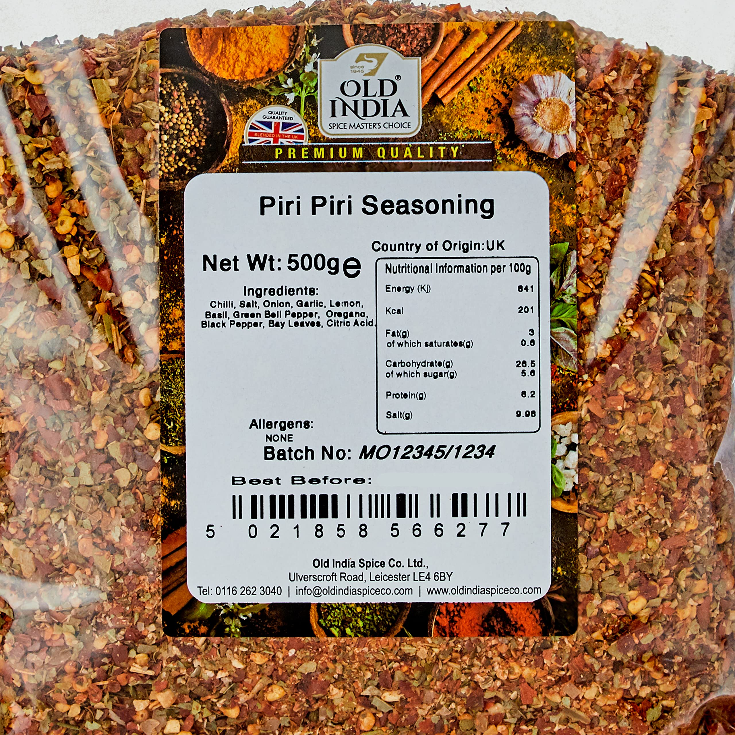 Old India Piri Piri Seasoning 500 g - Natural Spice Blend for Curries, Marinades & Stews 3