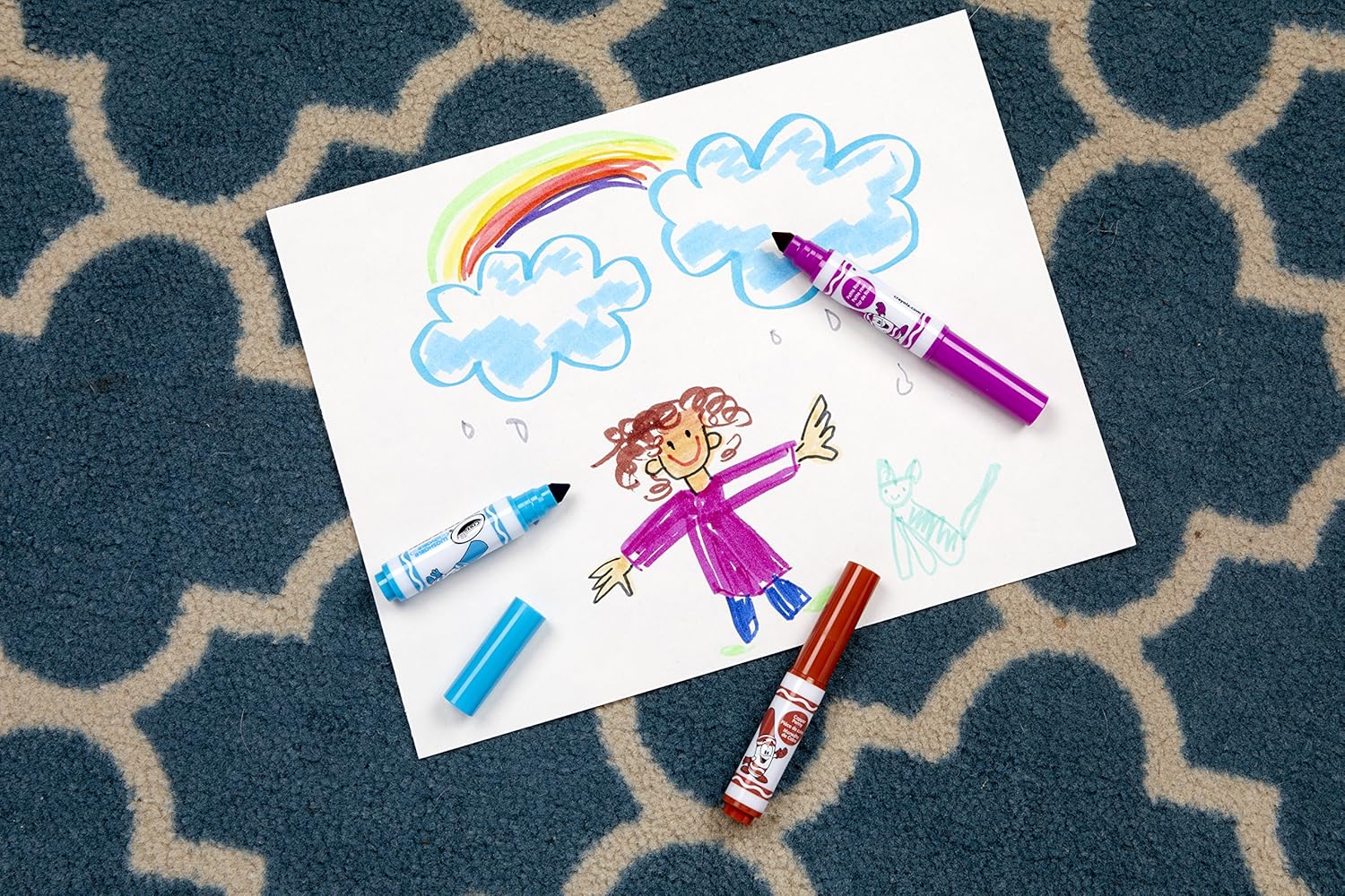 Crayola 7 Mini Markers - Washable, Chunky Design for Little Hands 4