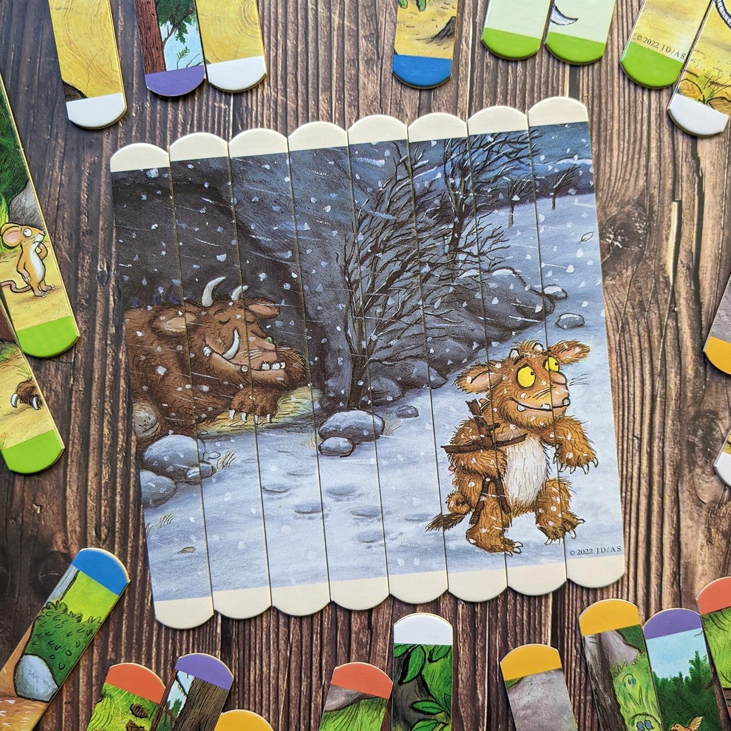 Robert Frederick Gruffalo Lolly Stick Puzzle - 10-Piece Educational Puzzle Set for Toddlers 3
