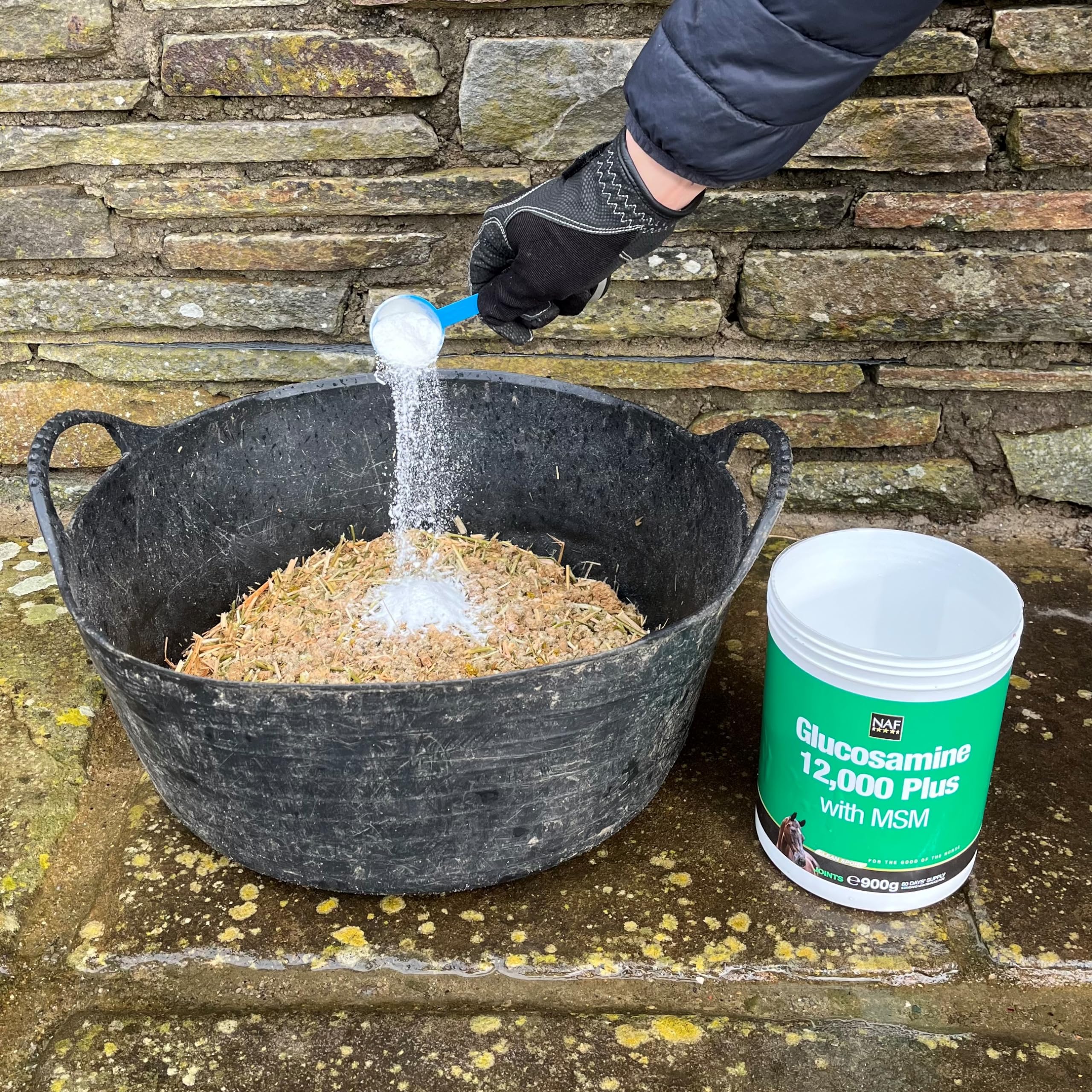 NAF Glucosamine 12,000 Plus with MSM - Joint Support Powder for Horses | 900g 3